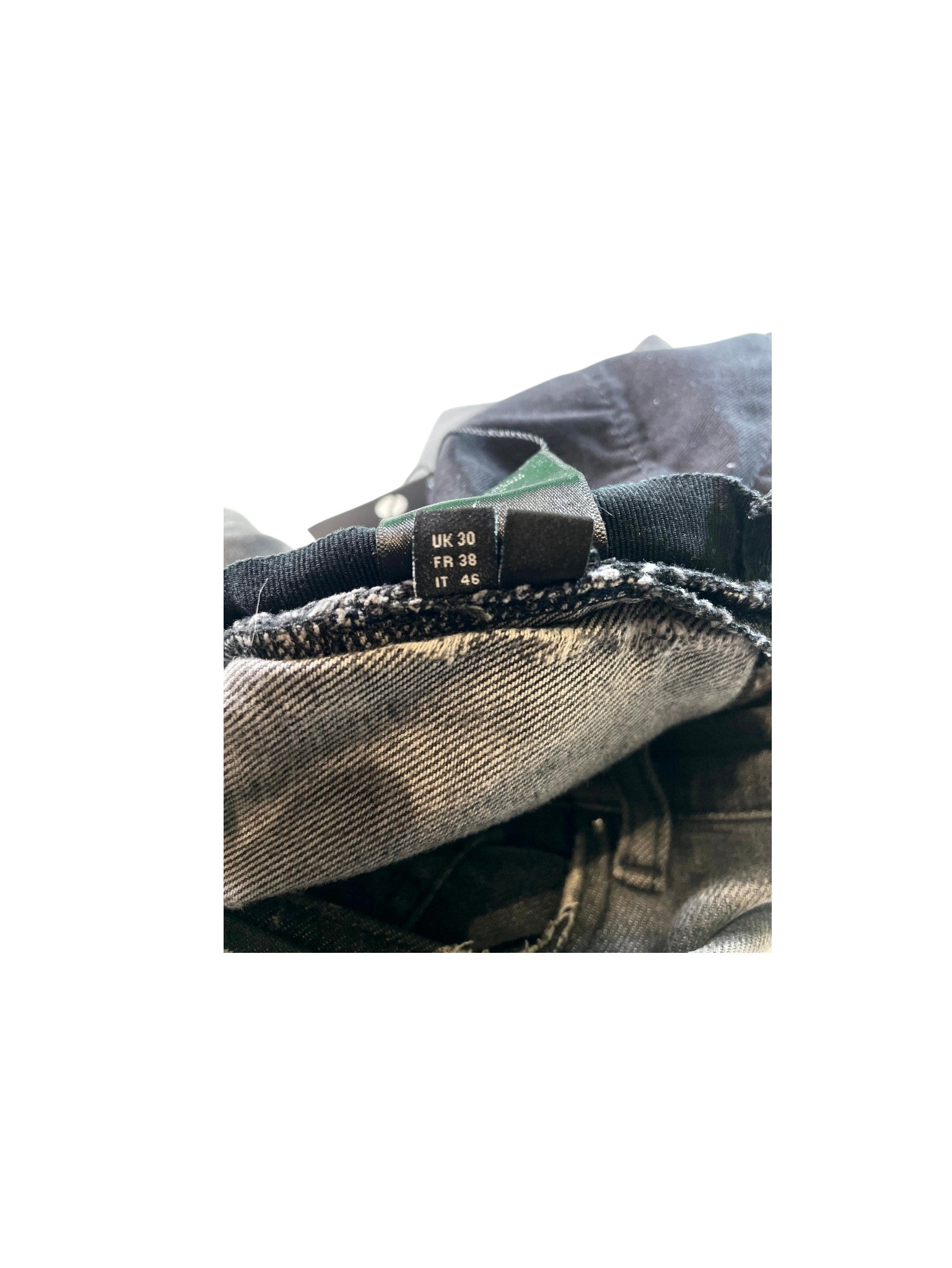 Amiri Splatter Ripped Grey & Teal Jeans