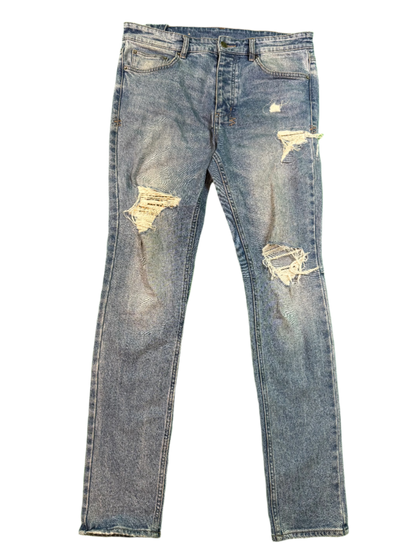 Ksubi Light Wash Ripped Blue Jeans