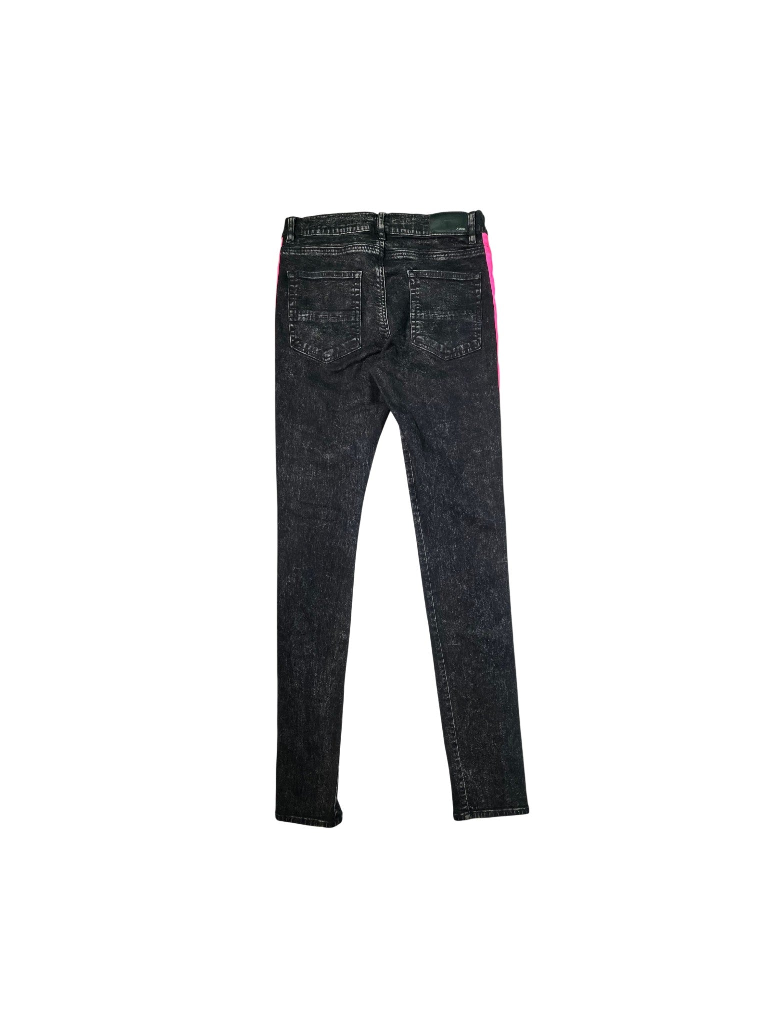 Amiri Stripe Black Wash & Pink Jeans