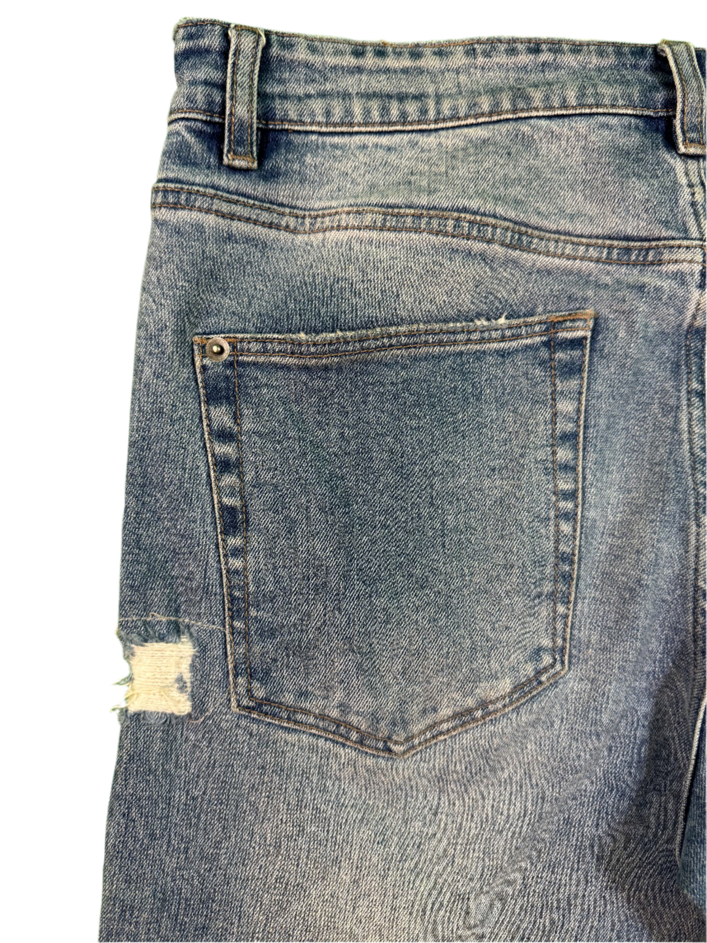 Ksubi Light Wash Ripped Blue Jeans