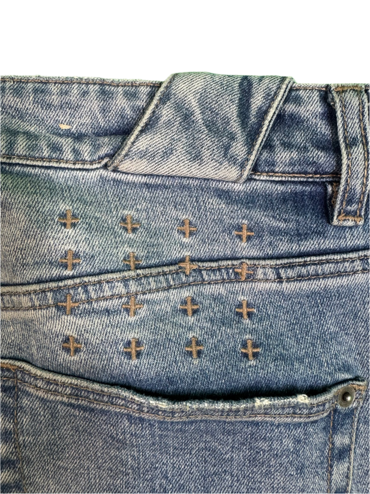 Ksubi Light Wash Ripped Blue Jeans