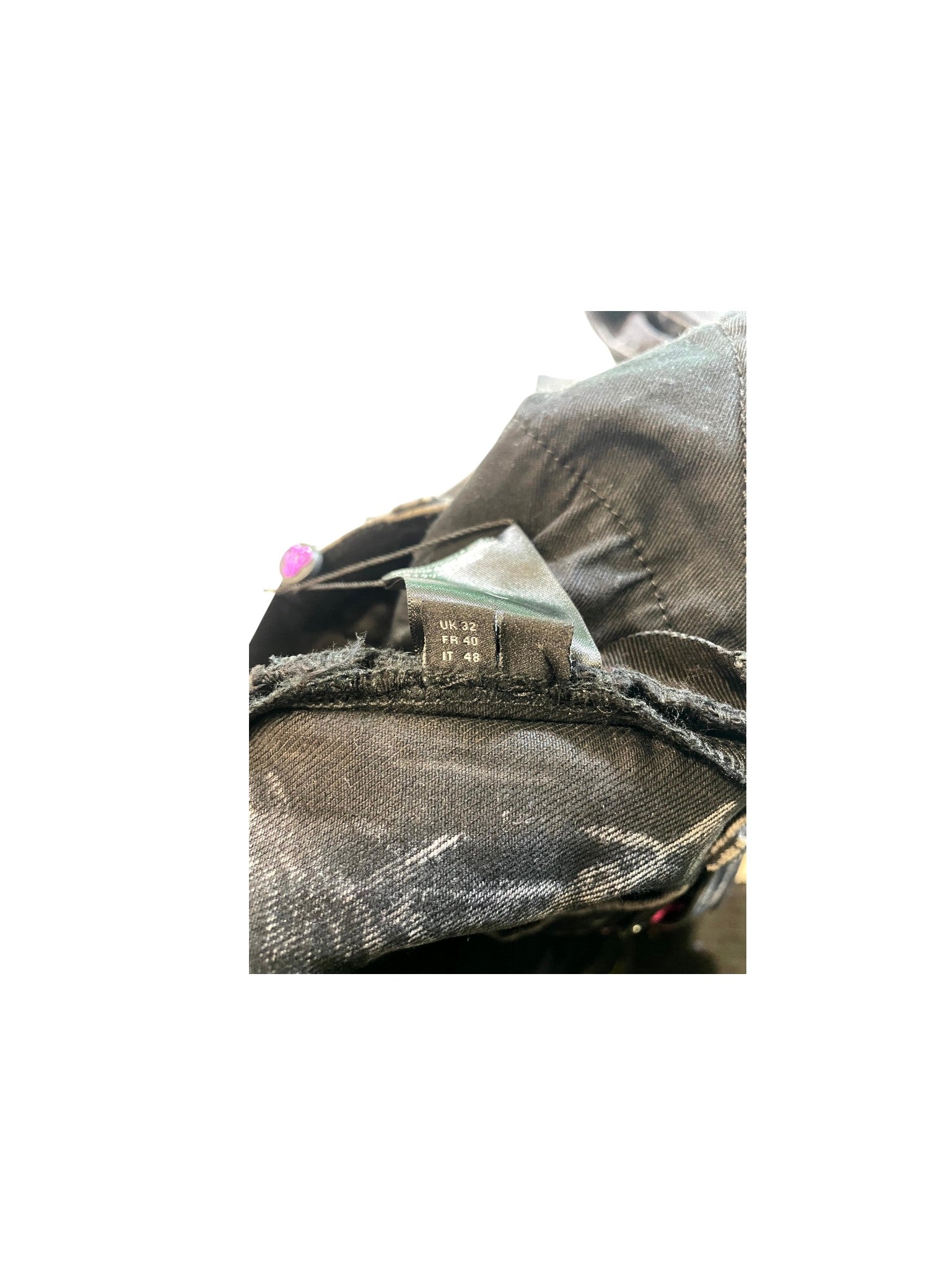Amiri Stripe Black Wash & Pink Jeans