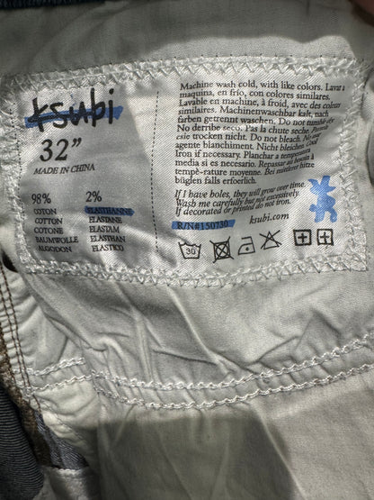 Ksubi Light Wash Ripped Blue Jeans