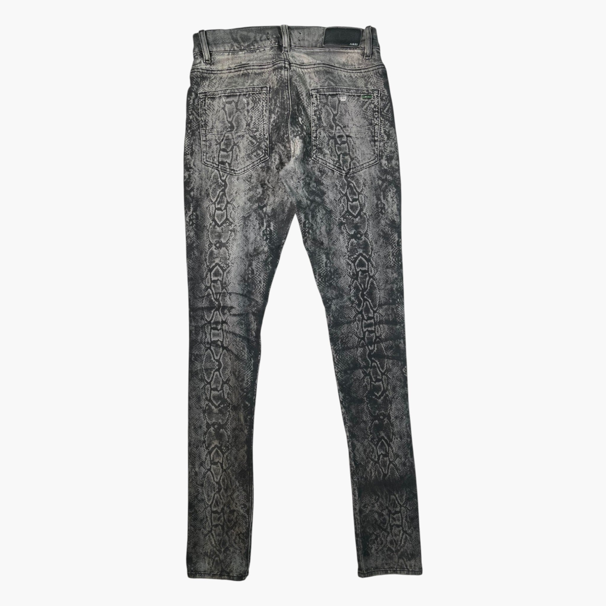 Amiri Snakeskin (Zipper) Thrasher Jeans