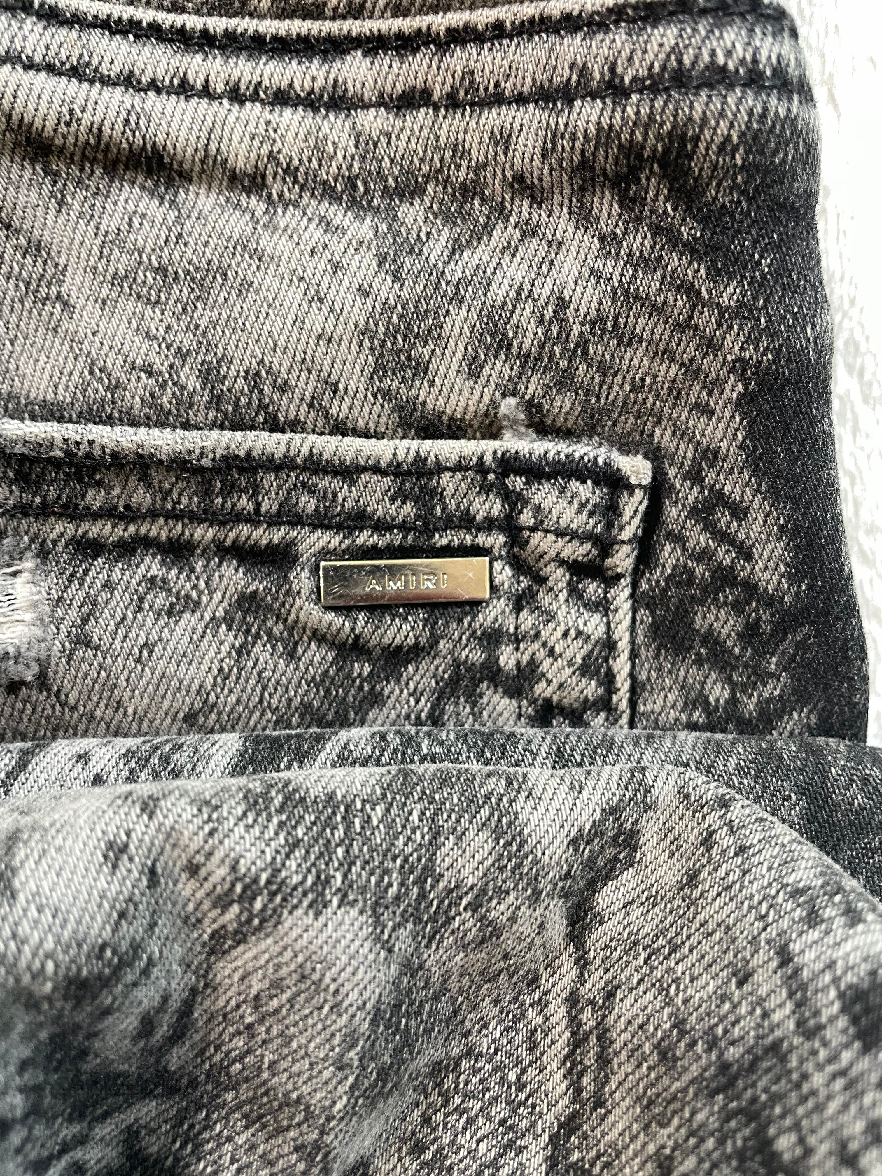 Amiri Snakeskin (Zipper) Thrasher Jeans