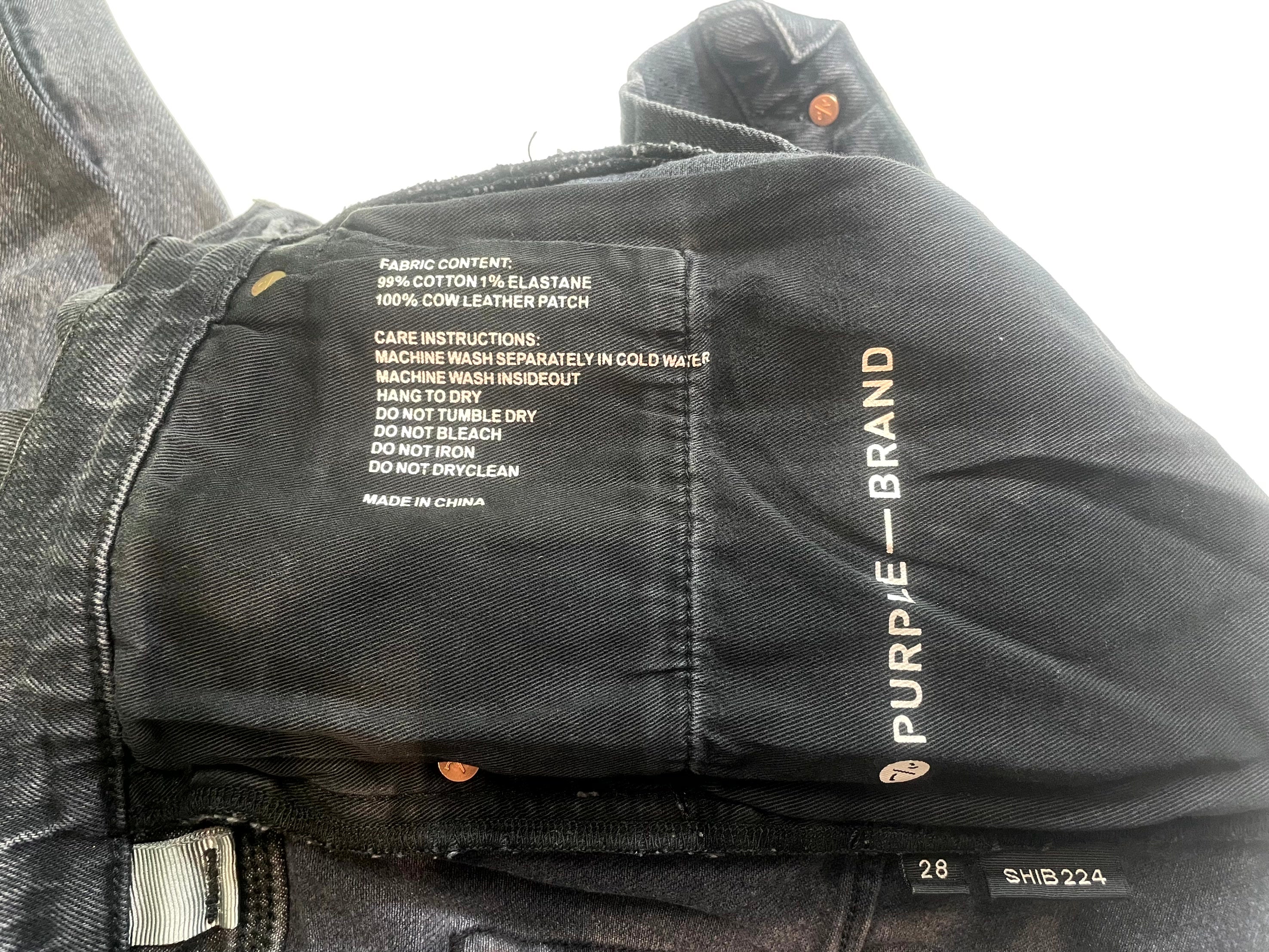 Purple Brand Black Jeans