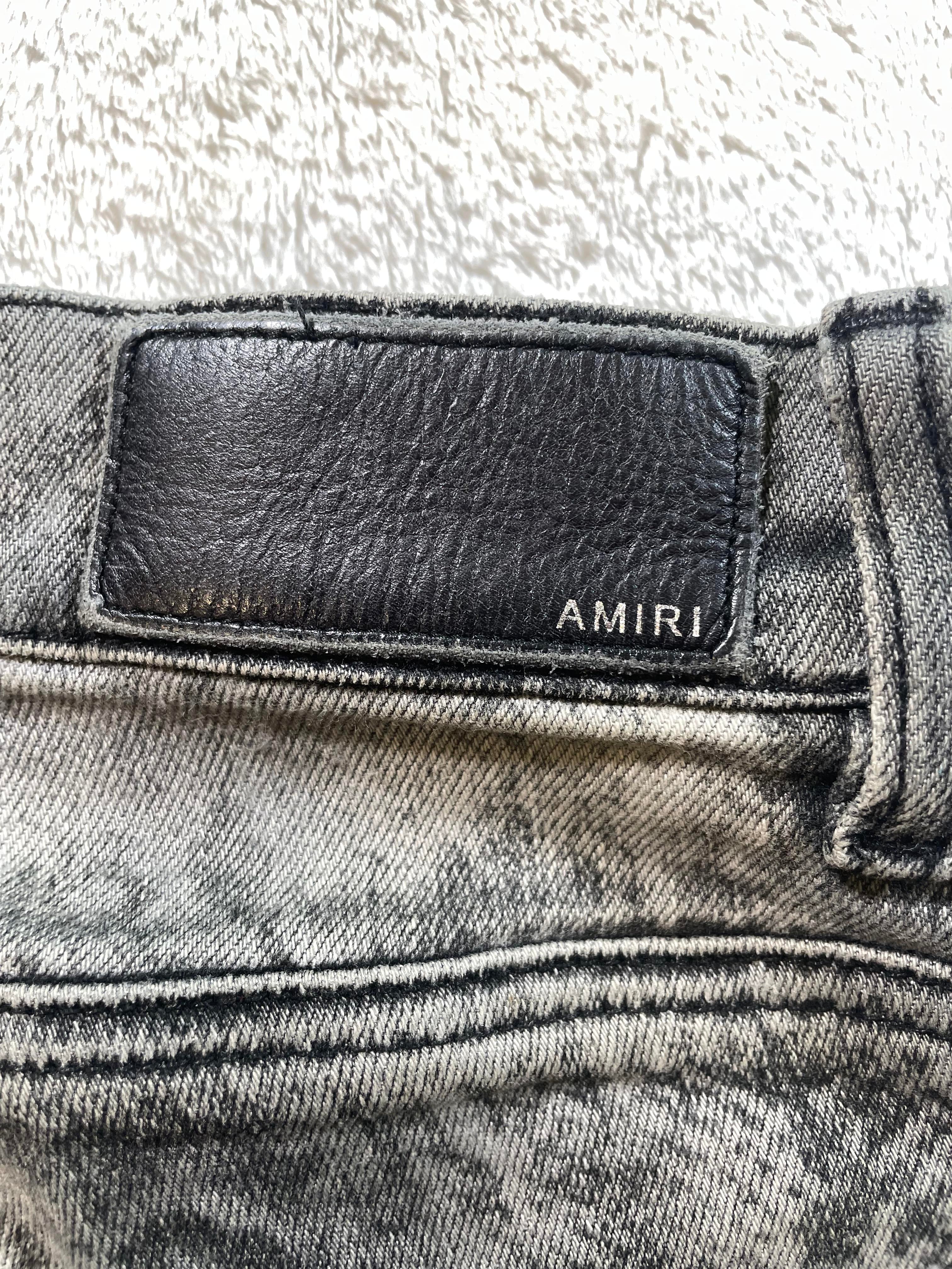Amiri Snakeskin (Zipper) Thrasher Jeans