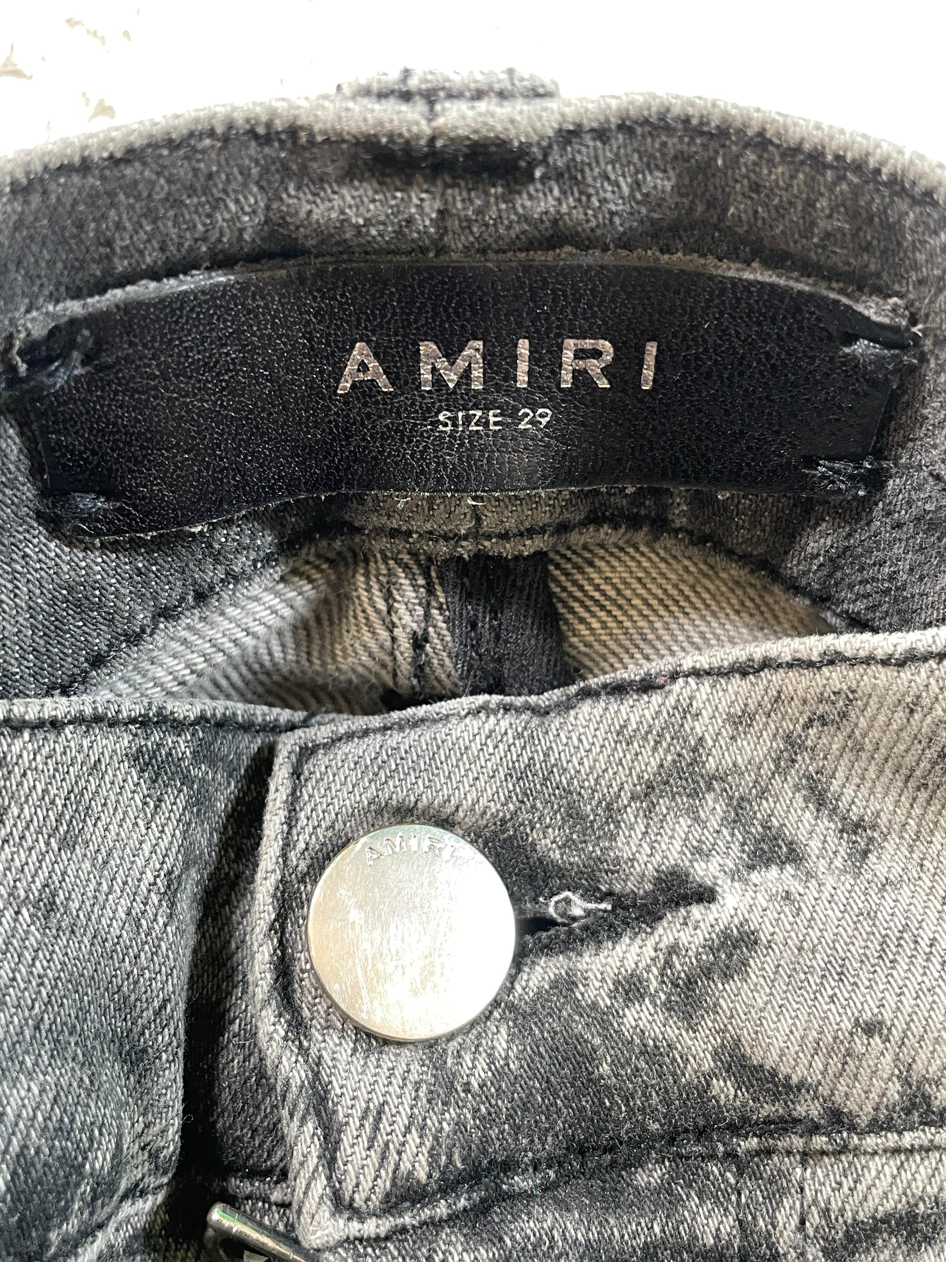 Amiri Snakeskin (Zipper) Thrasher Jeans