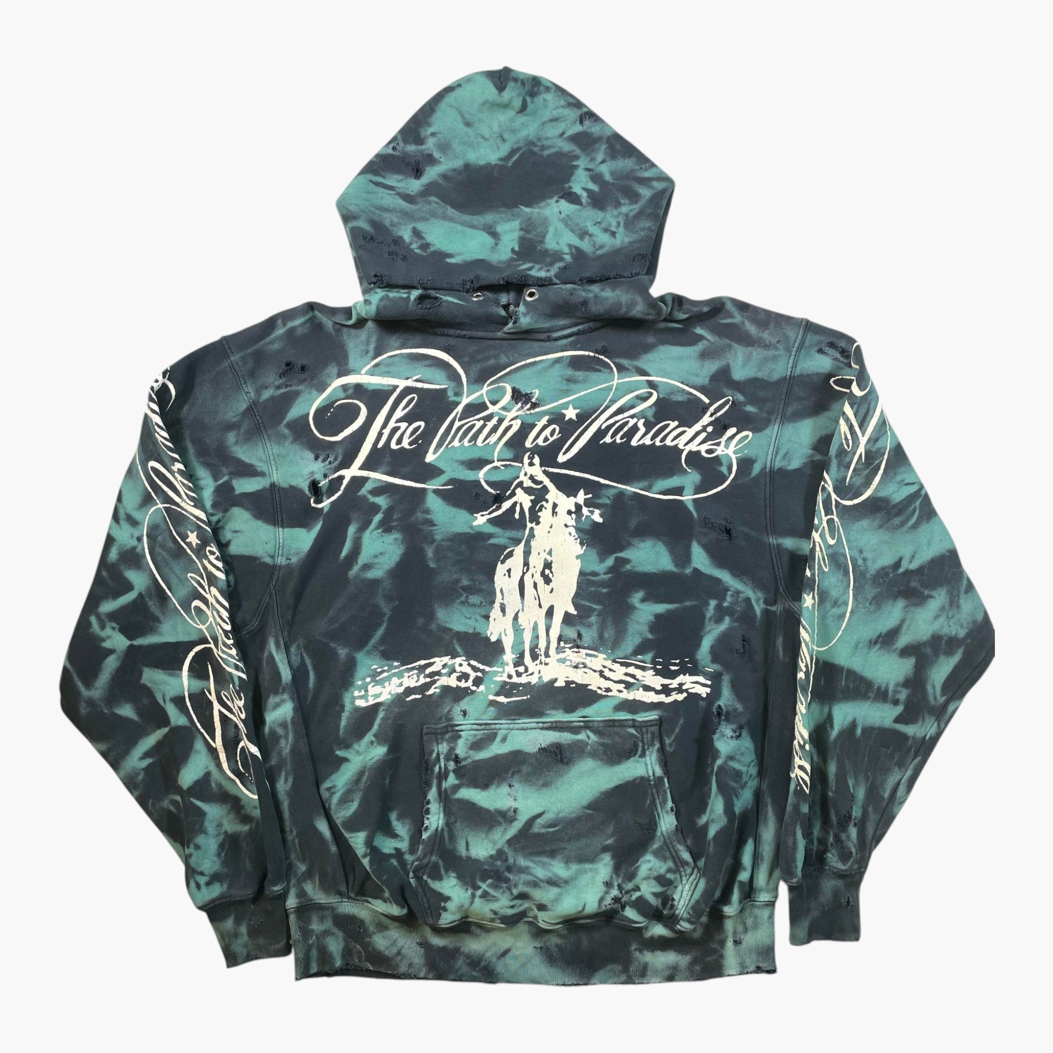 Hellstar Marble Paradise Black & Green Hoodie