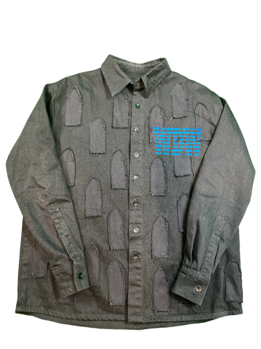 WDW Black Windows Black Jean Jacket