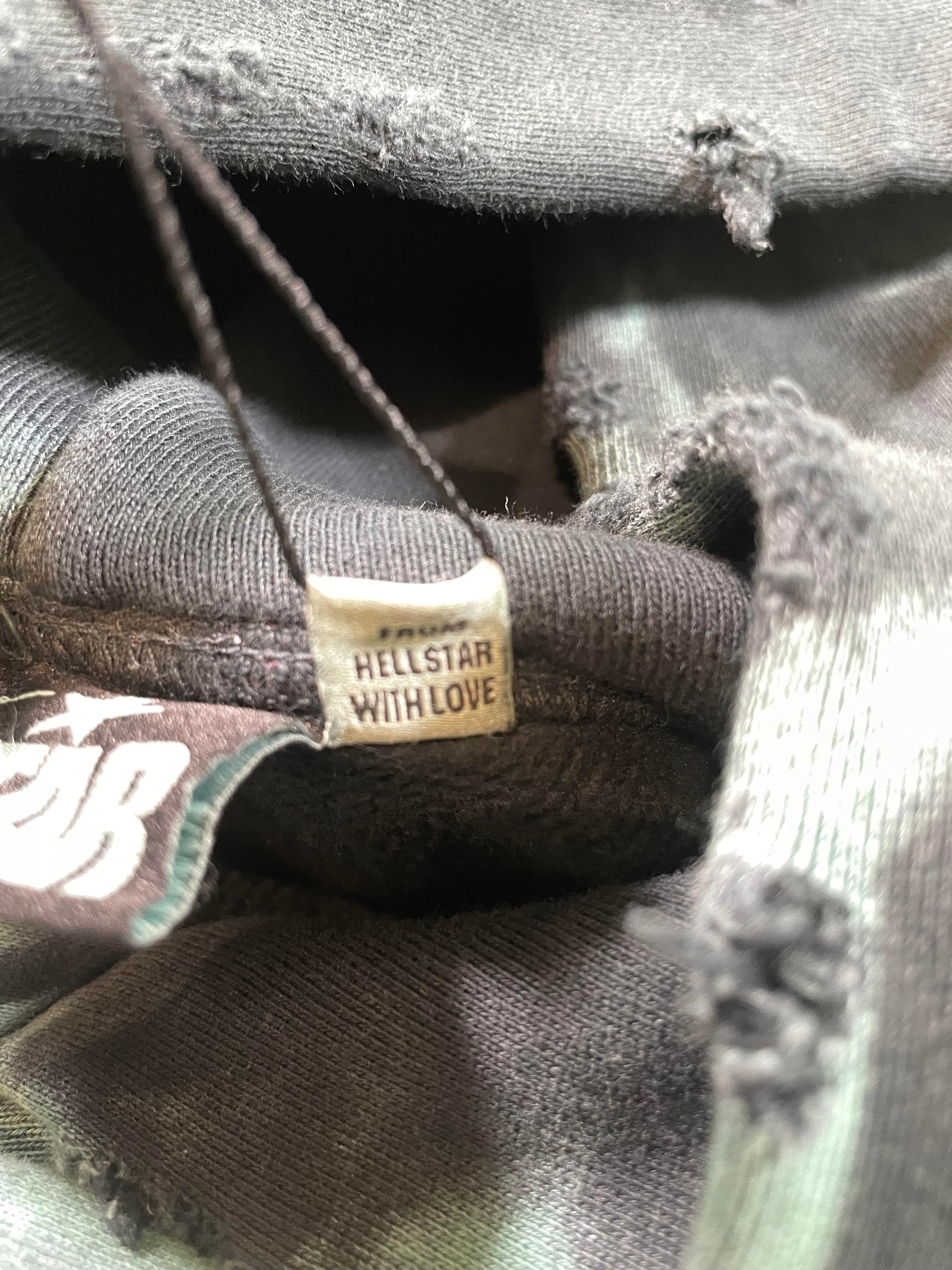 Hellstar Marble Paradise Black & Green Hoodie