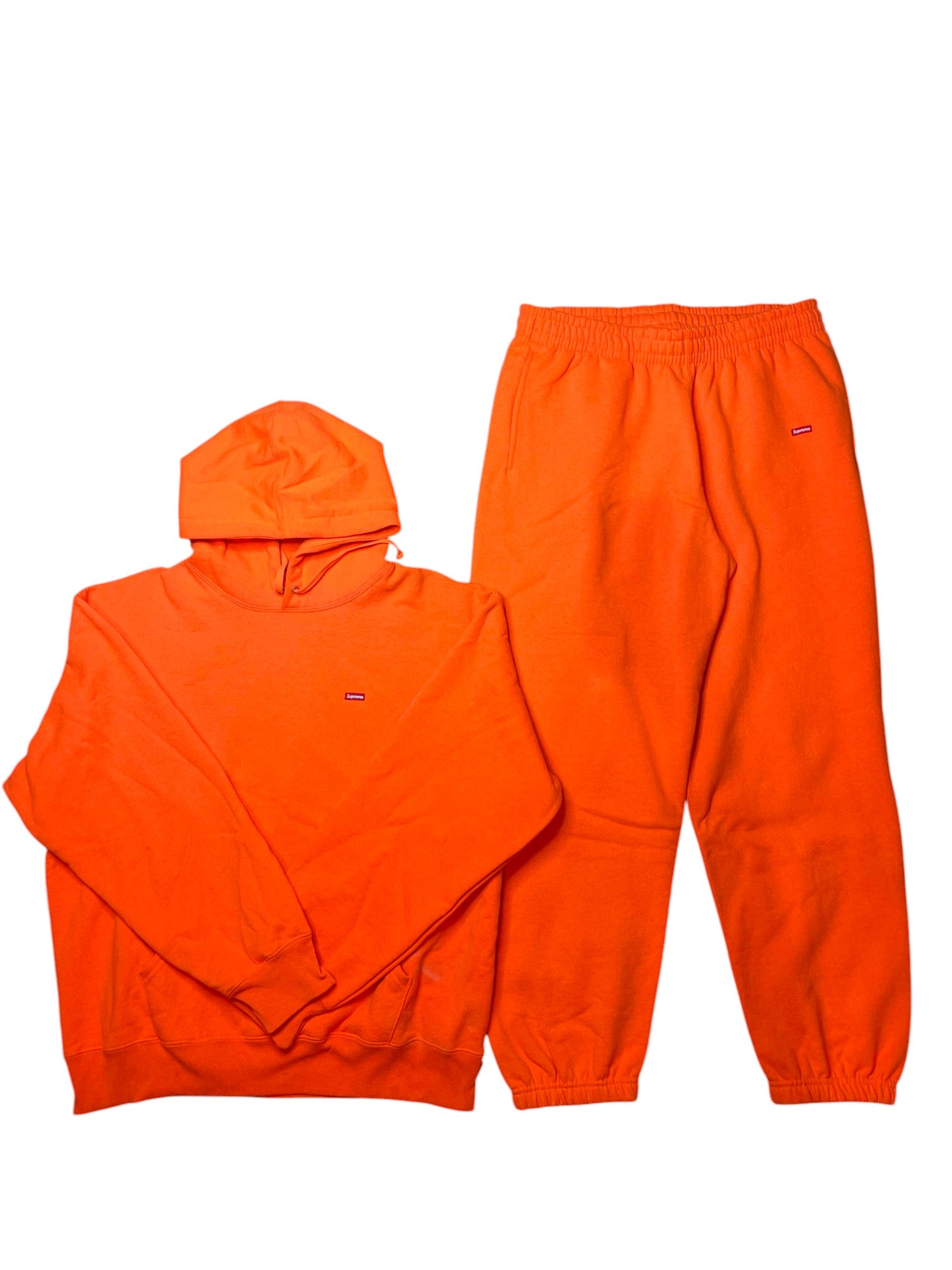 Supreme Small Box Logo Orange Sweatsuit