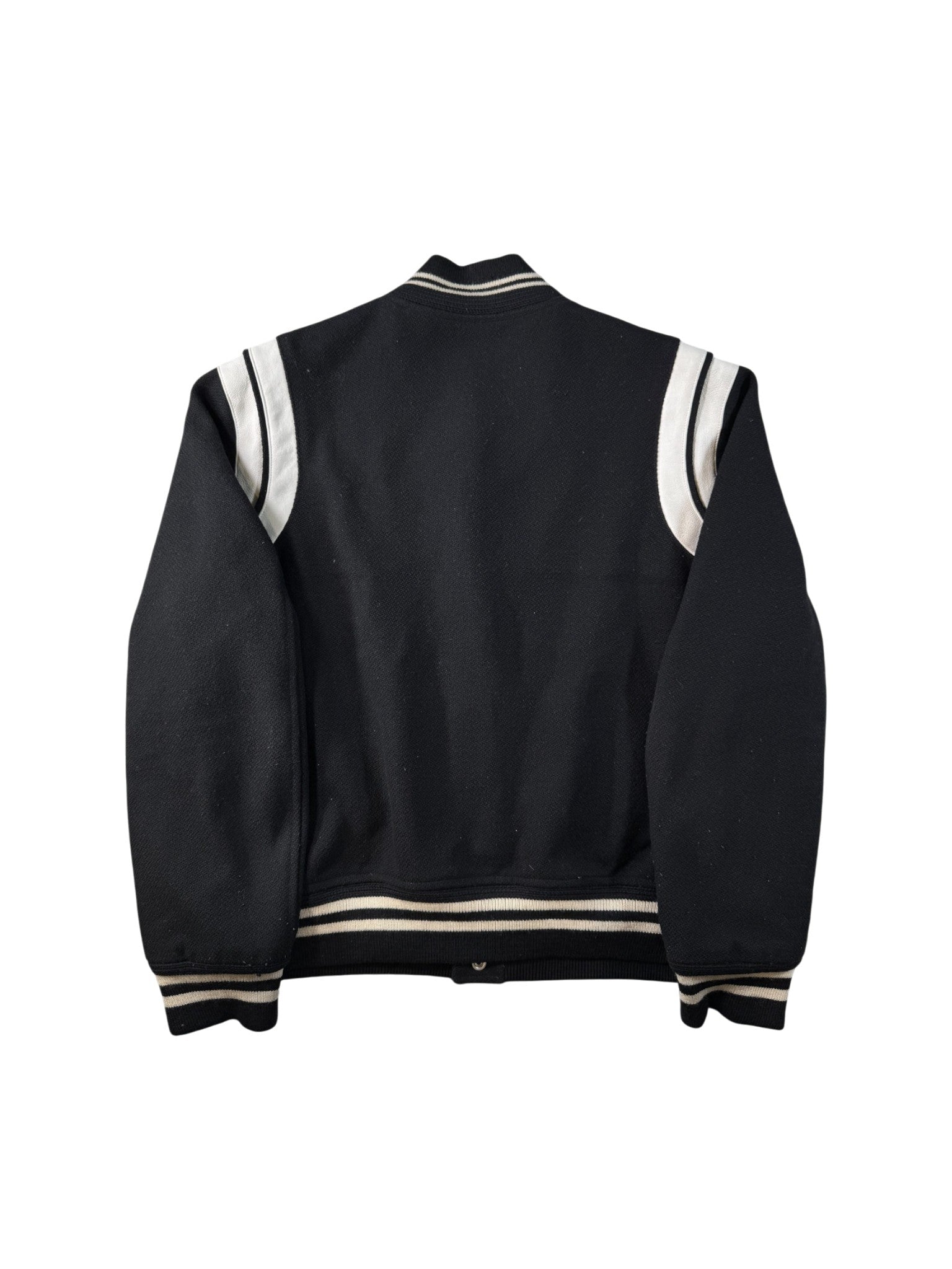 Saint Laurent Teddy Black Varsity Jacket