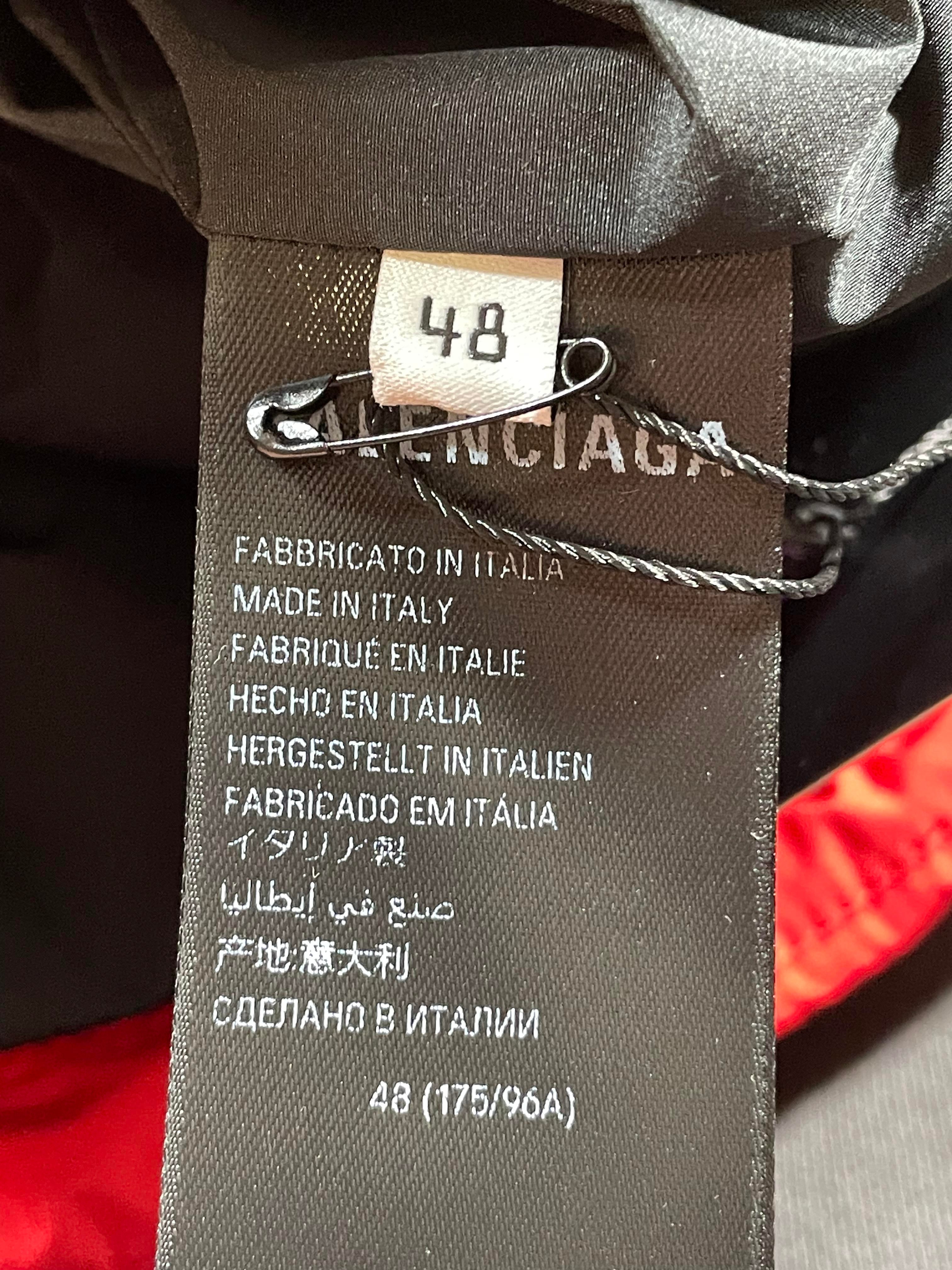 Balenciaga Campaign Logo Oversized Red Puffer Jacket