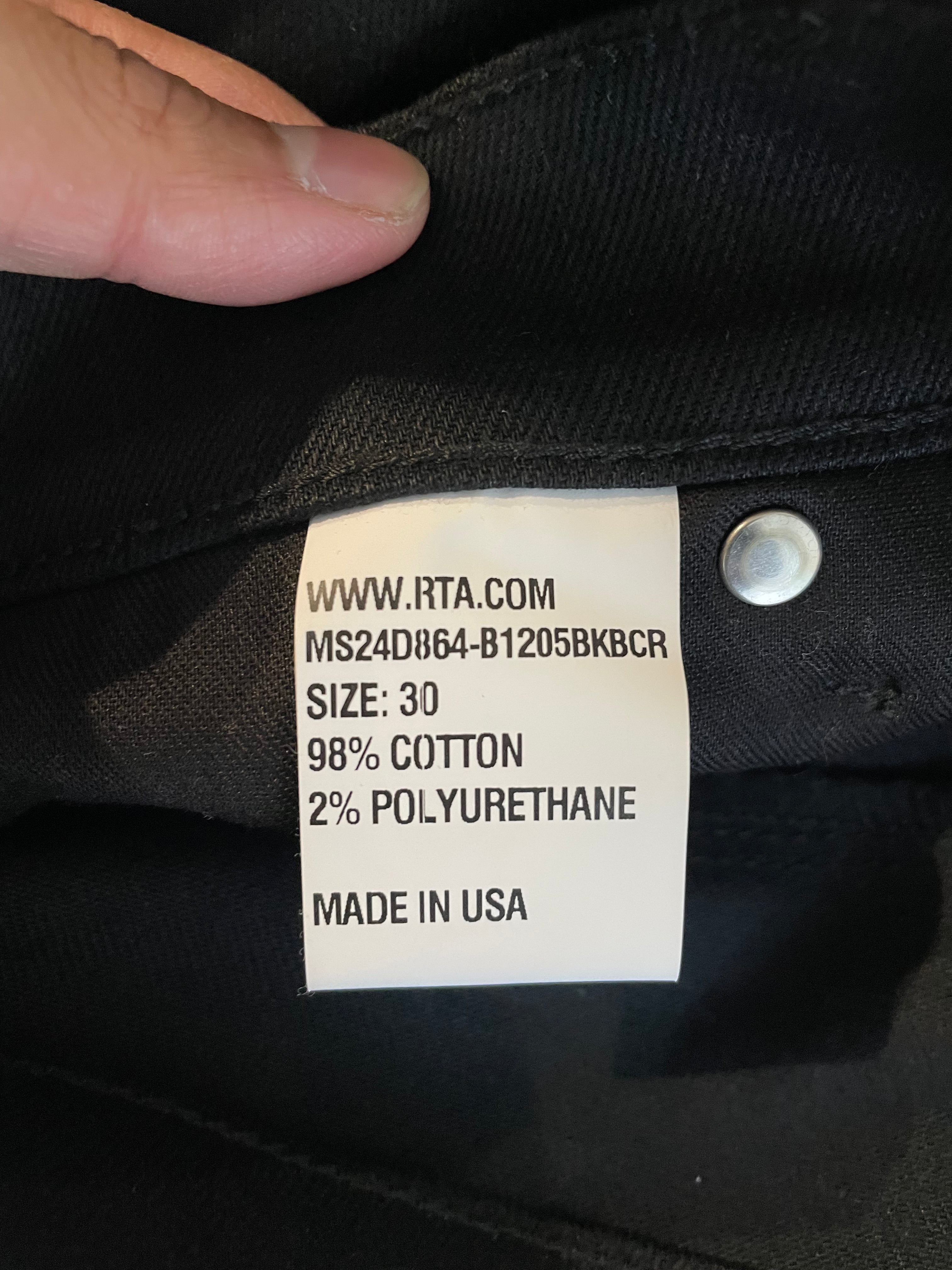 RTA Black & Blue Jeans