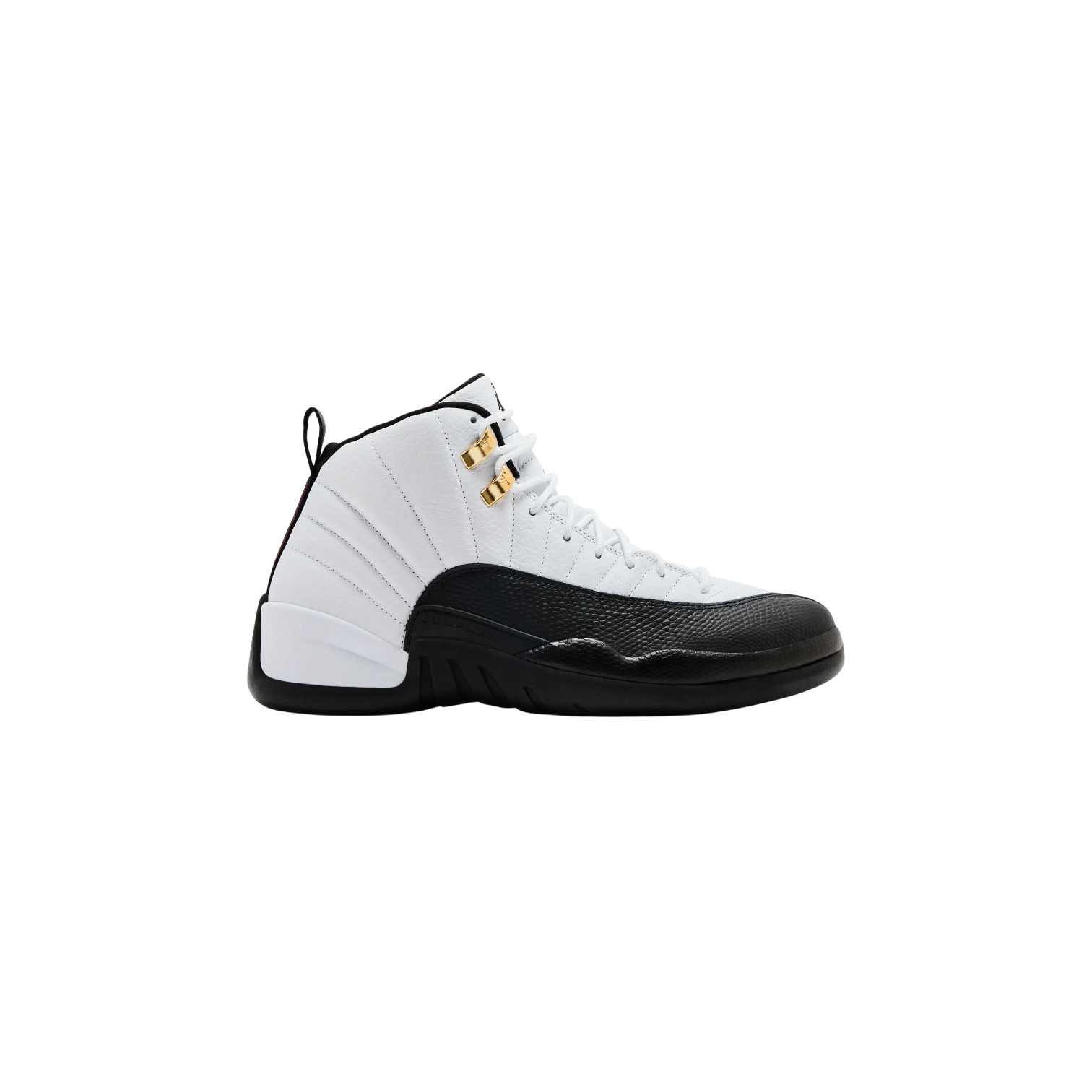 Jordan 12 'Taxi' White & Black Sneakers