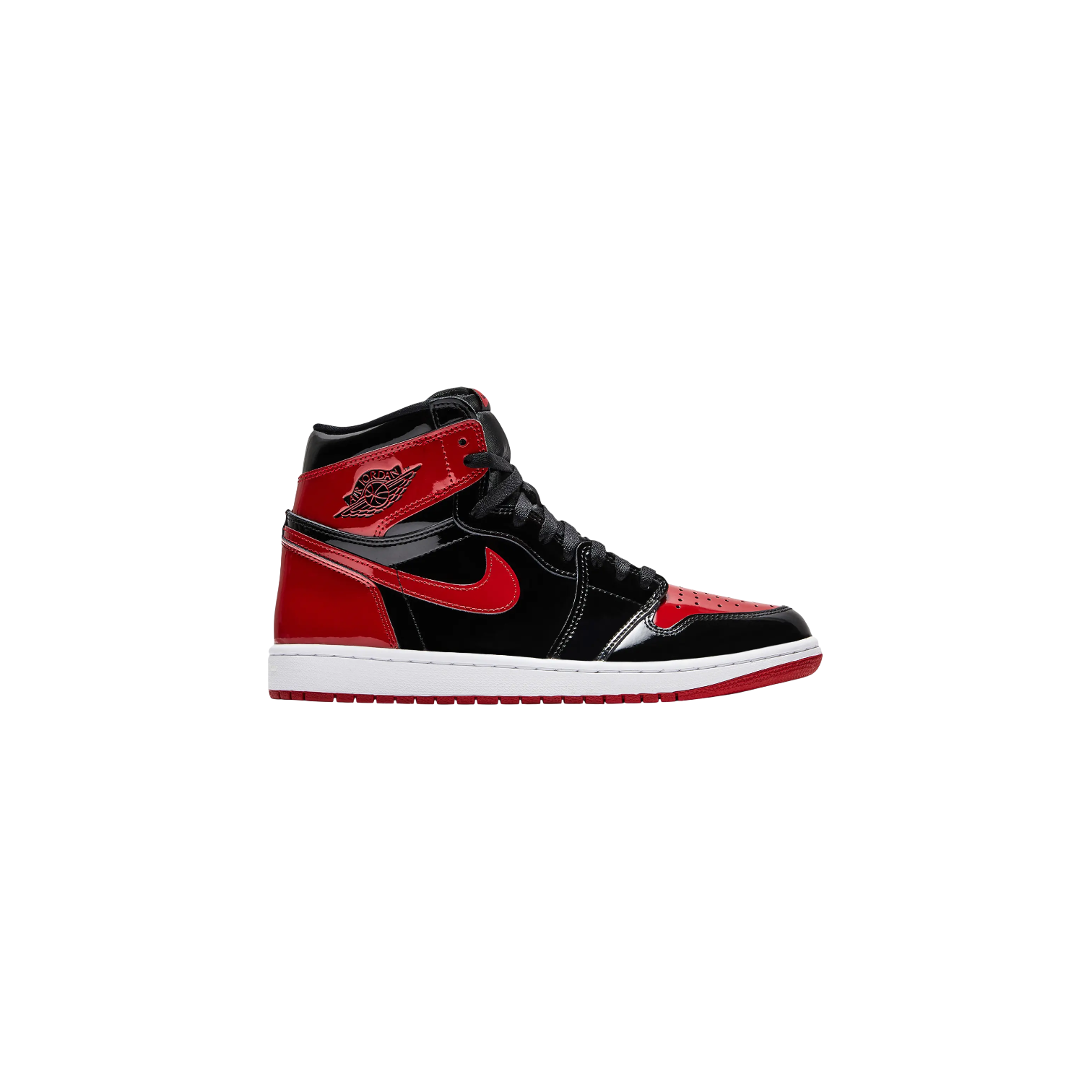 Jordan 1 'Patent Bred' Black & Red Sneaker