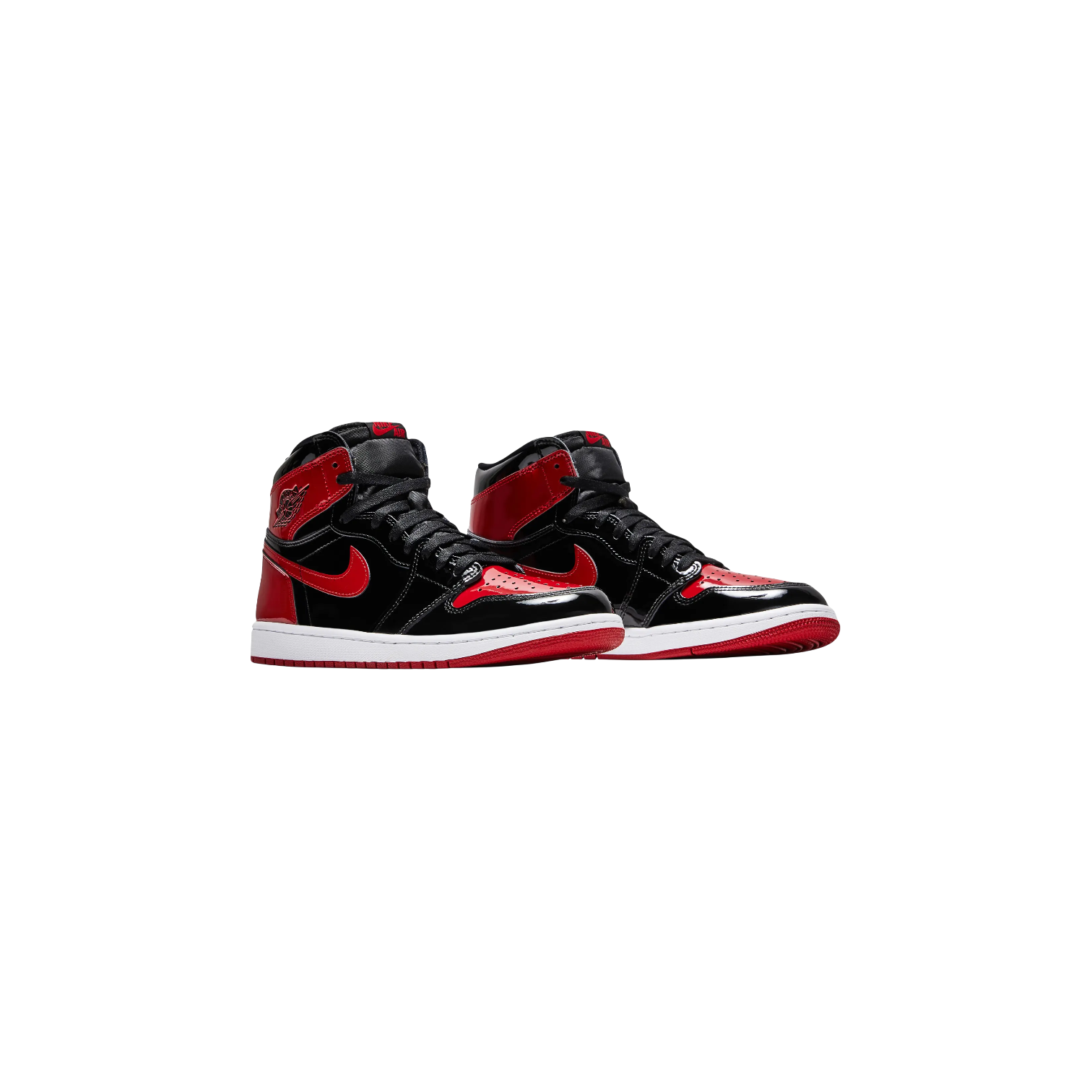 Jordan 1 'Patent Bred' Black & Red Sneaker