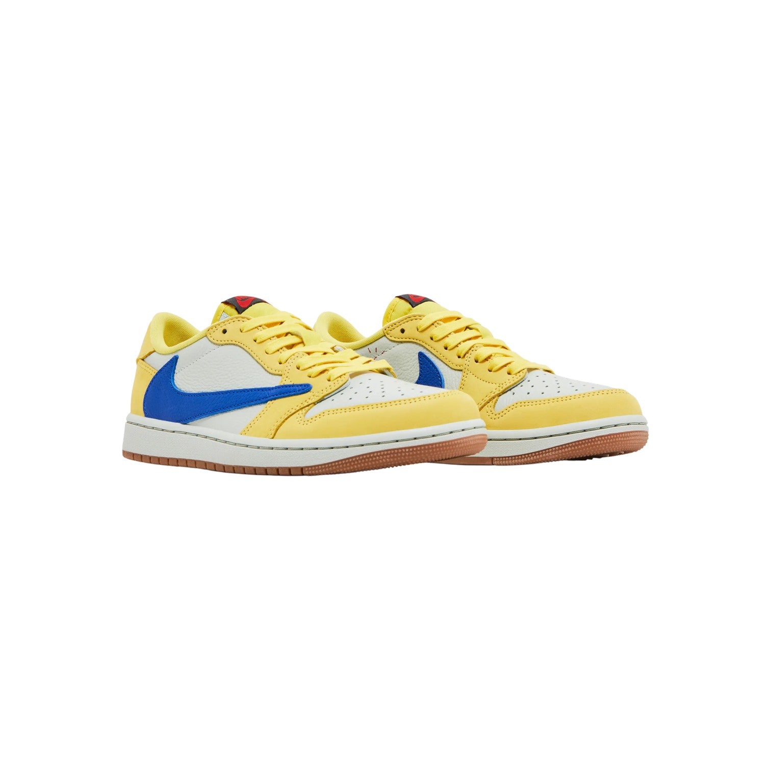 Jordan 1 x Travis Scott 'Canary' White & Yellow Sneakers (Kid's)