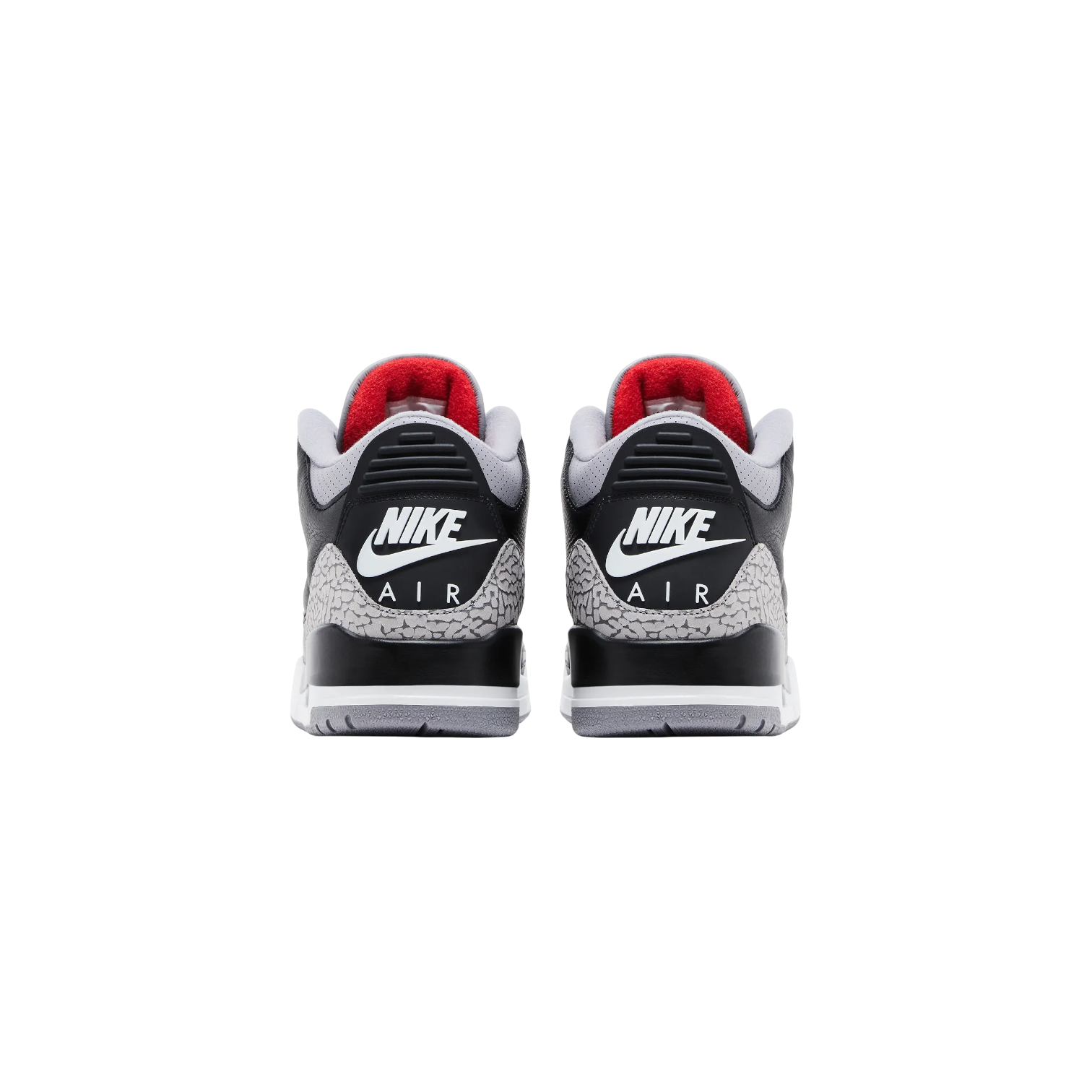 Jordan 3 'Black Cement' Black & Grey Sneaker