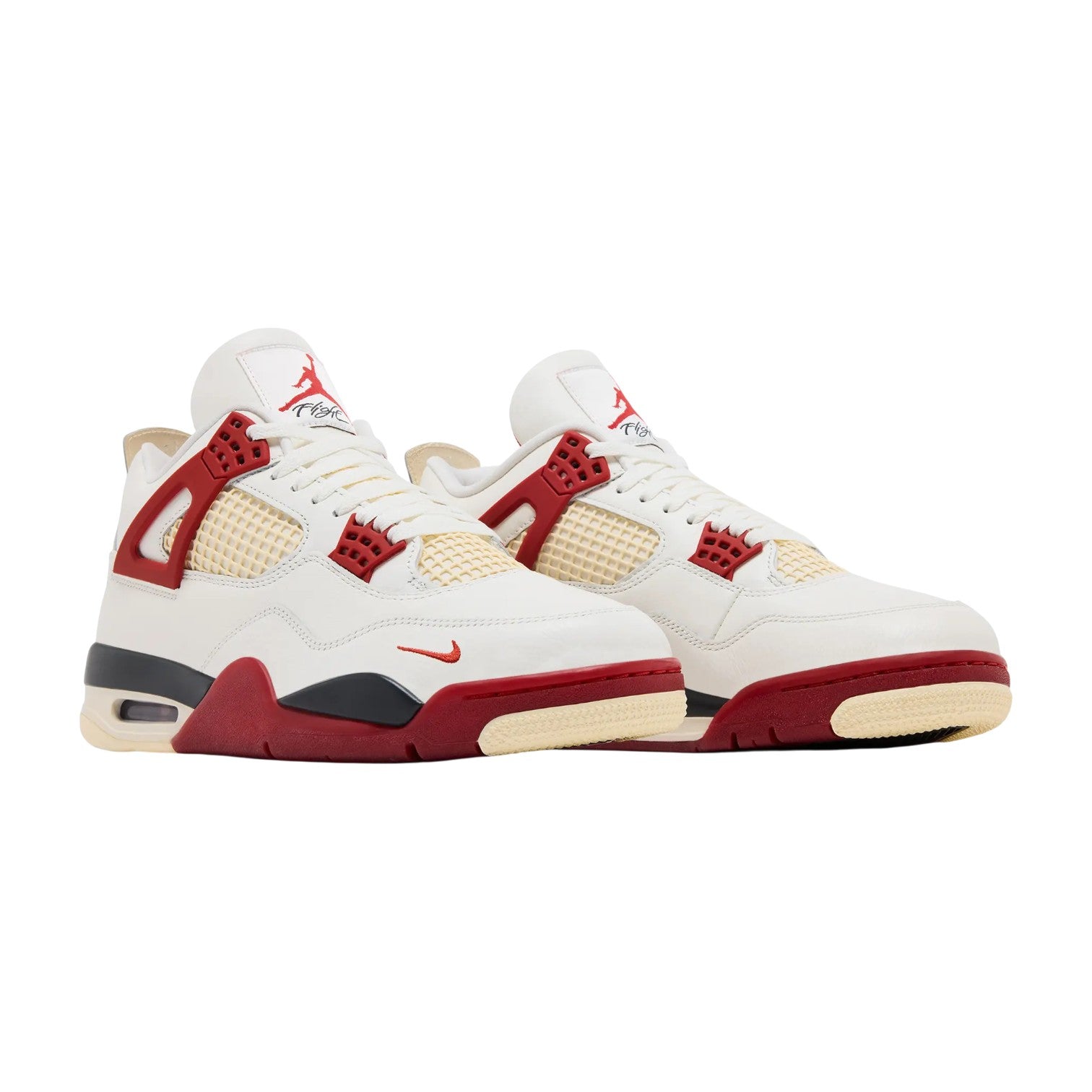 Jordan 4 'Brick After Brick' White & Red Sneakers (Kid's)