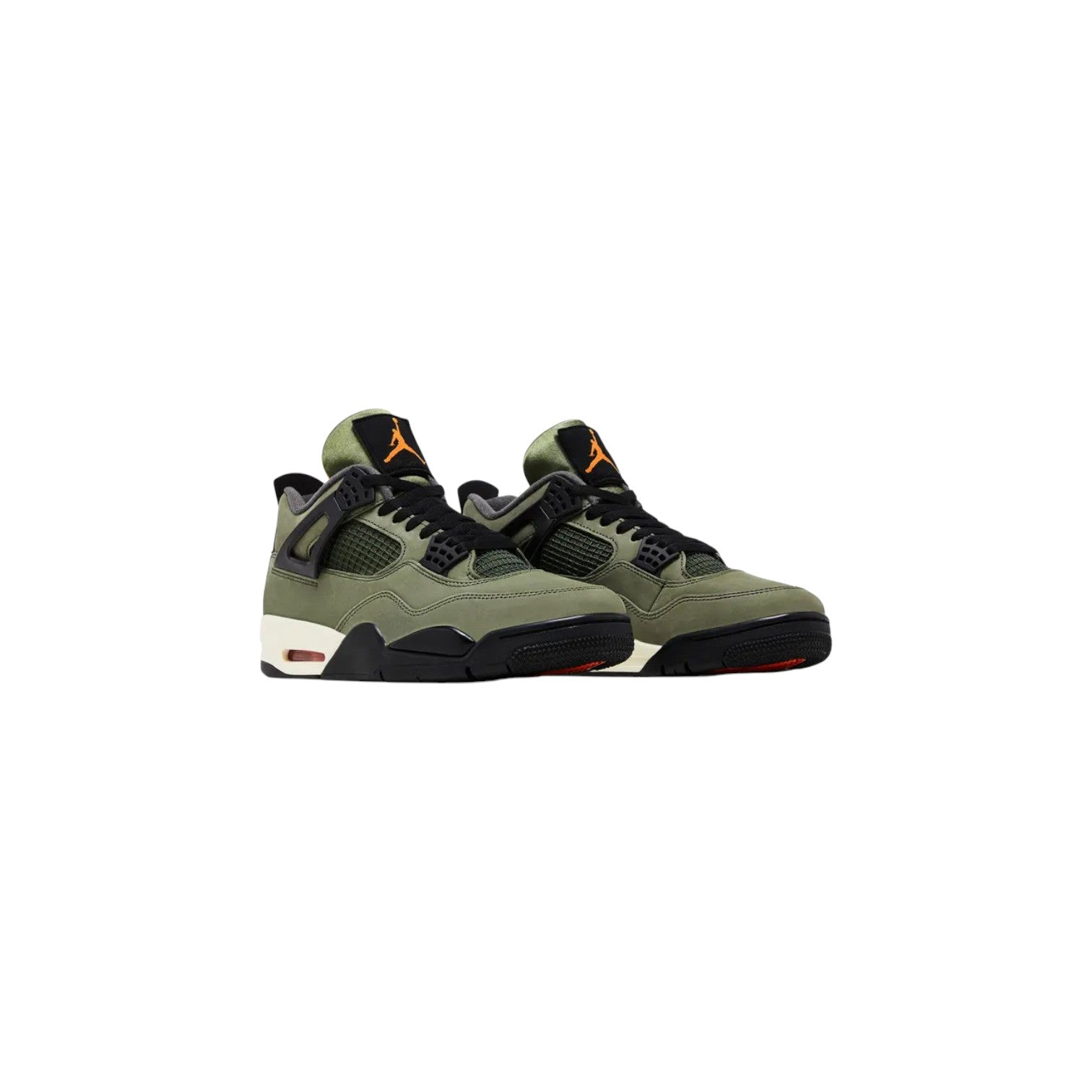 Jordan 4 'Undefeated' Green & Orange Sneakers