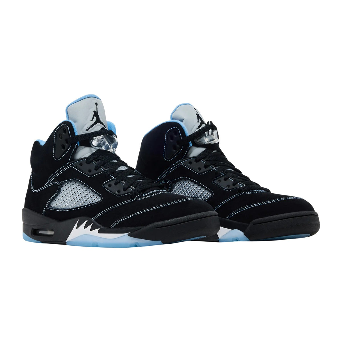 Jordan 5 'University Blue' Black Sneakers