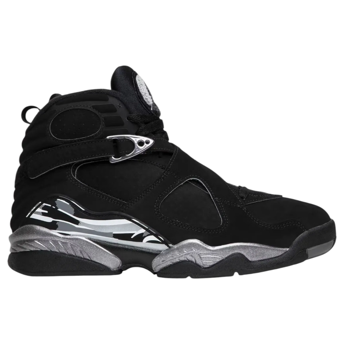 Jordan 8 'Chrome' Black Sneakers
