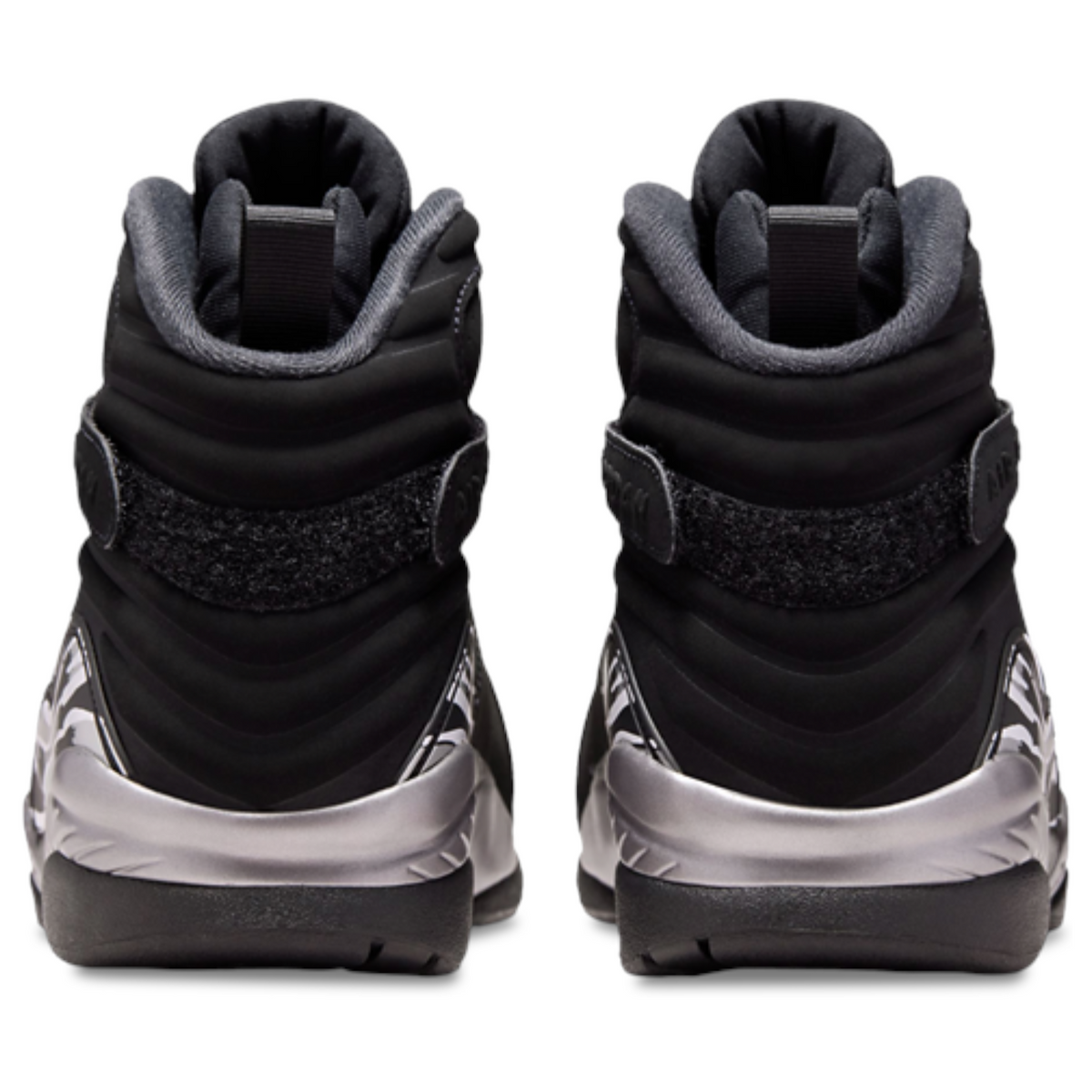 Jordan 8 'Chrome' Black Sneakers
