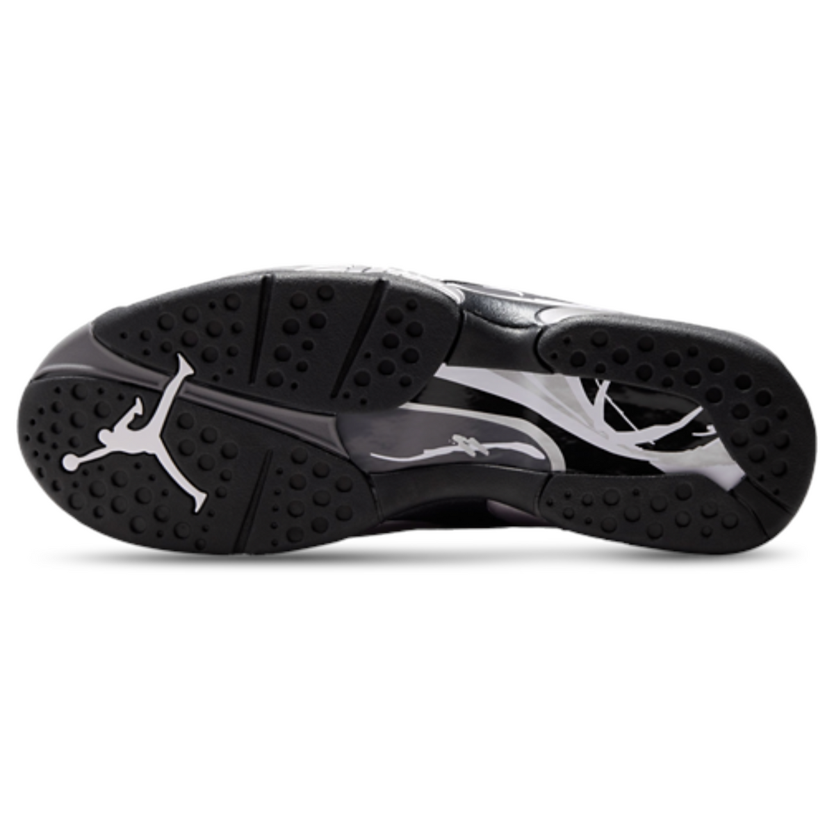 Jordan 8 'Chrome' Black Sneakers