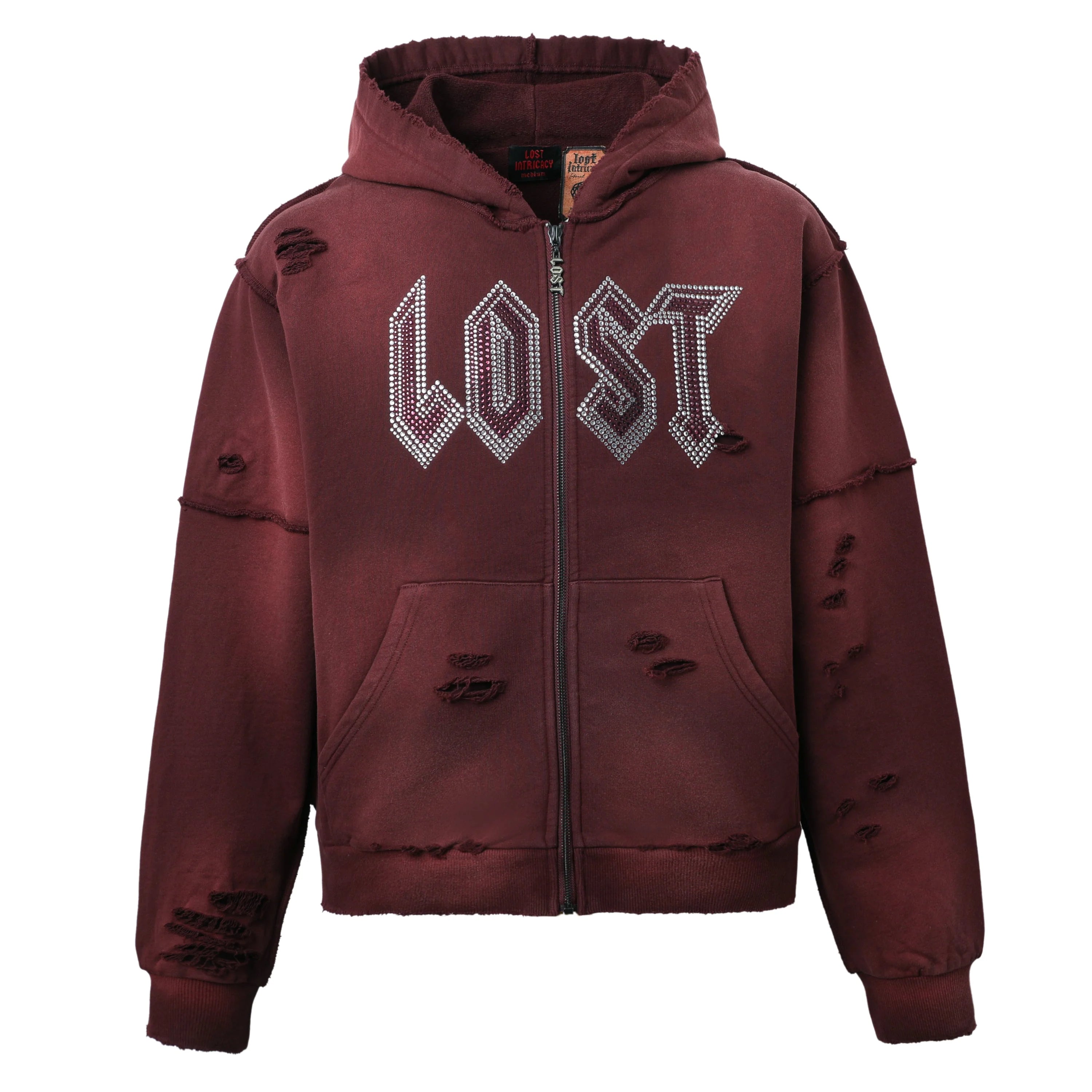 Lost Intricacy Hoodie Burgundy
