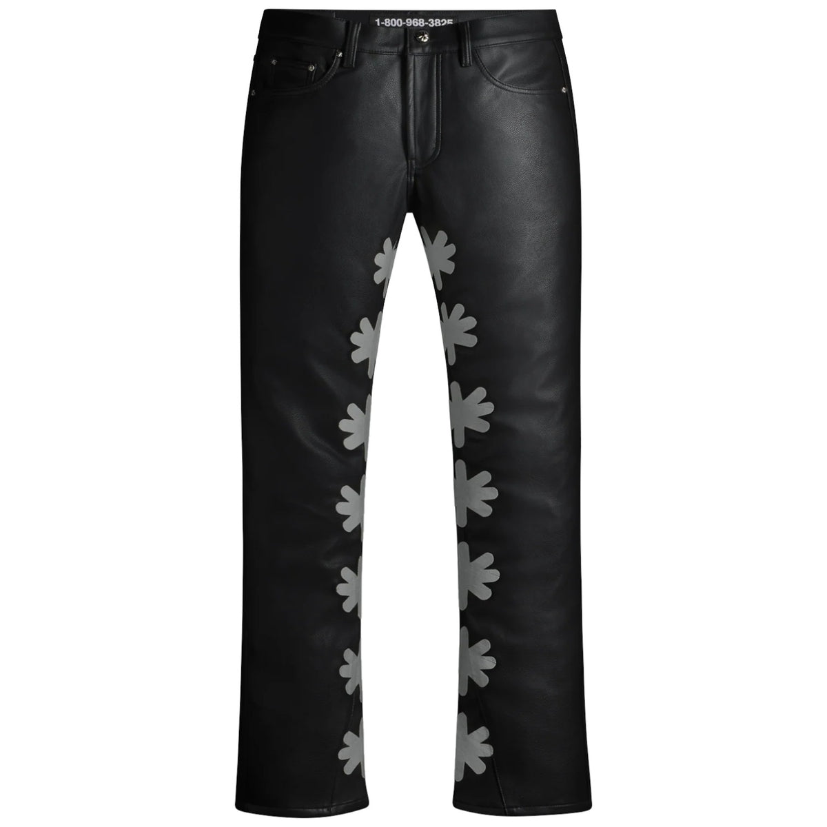 LOSTSHDWS Sun Logo Leather Black & Gray Jeans