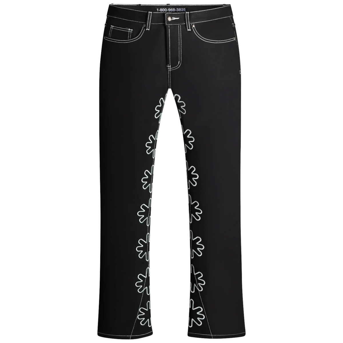 LOSTSHDWS Sun Logo Outline Black & White Jeans