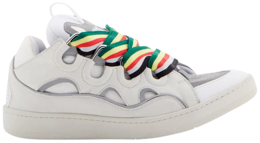 Lanvin 'White & Multicolor Curb' Sneakers