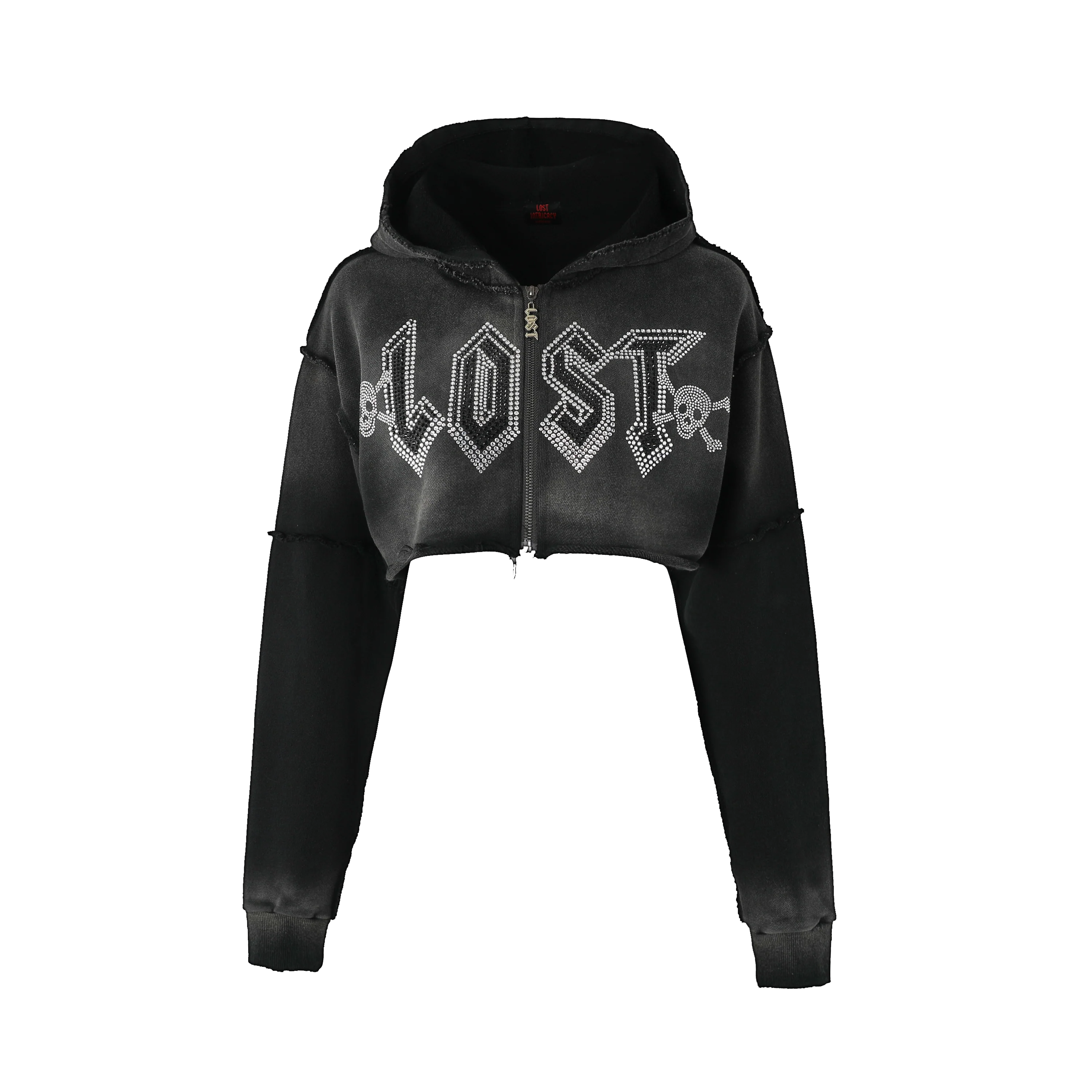 Lost Intricacy Black Zip Up Hoodie (Women's)