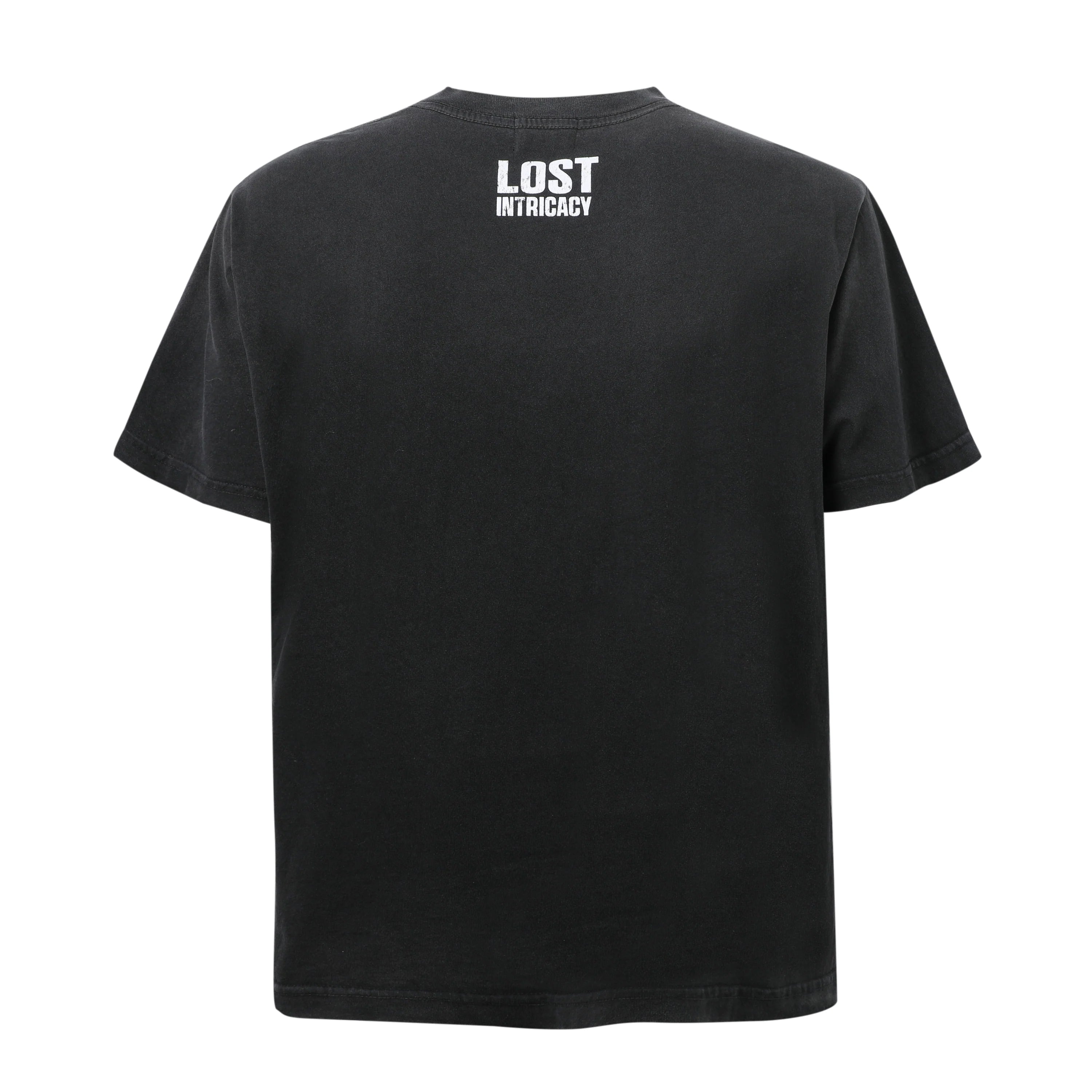 Lost Intricacy Black & Red Outline Tee