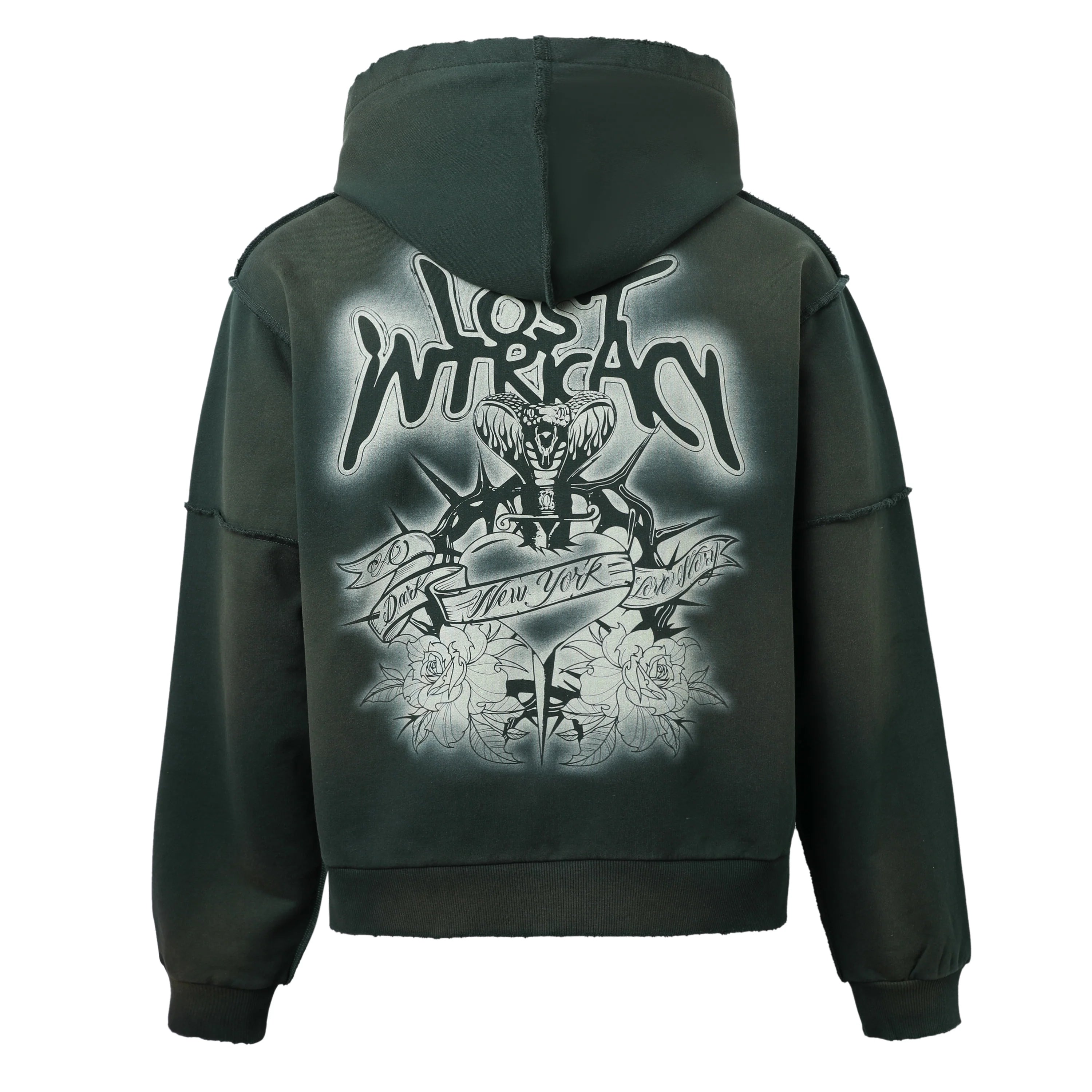 Lost Intricacy Emerald Zip Up Hoodie