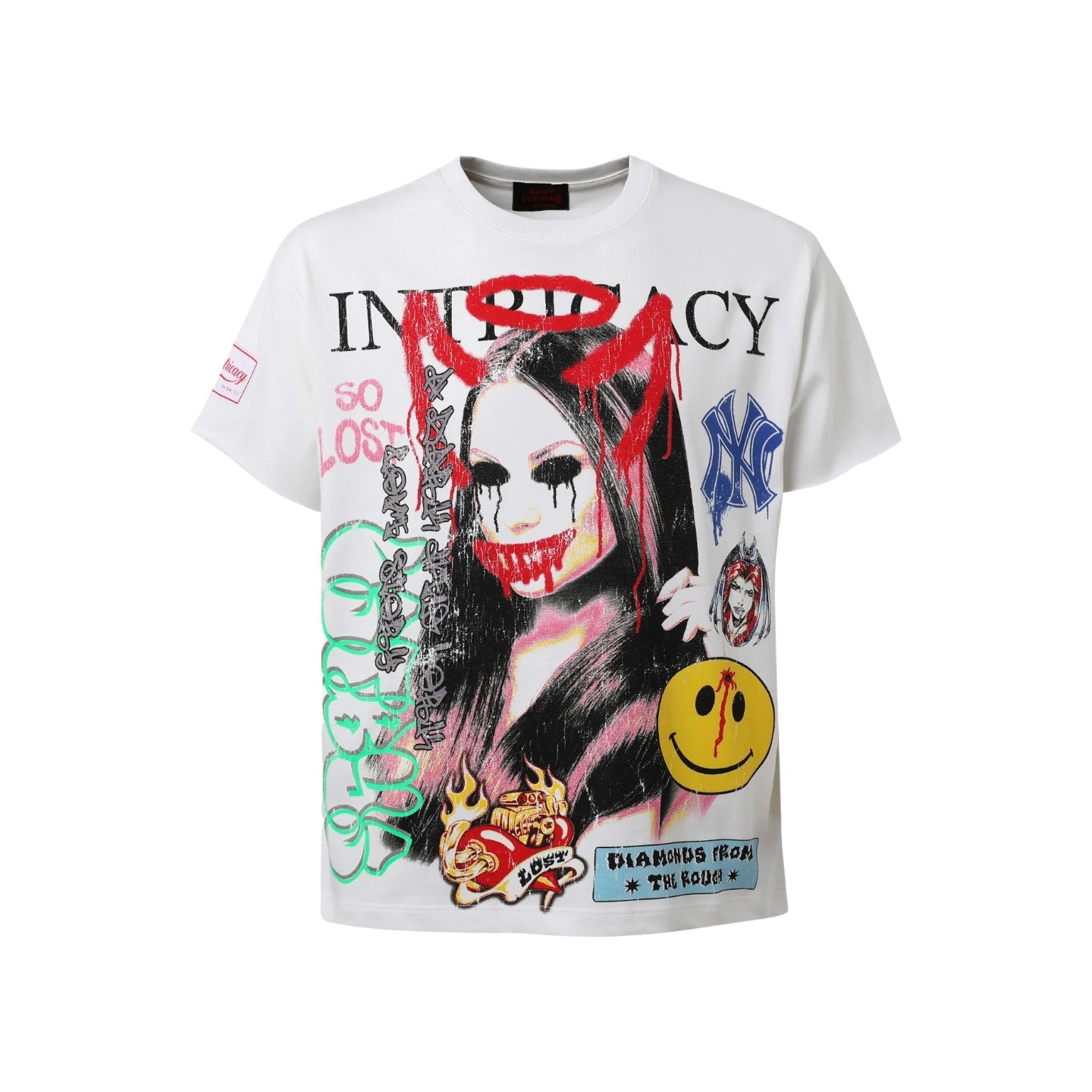 Lost Intricacy 'Front Page Magazine' White Tee