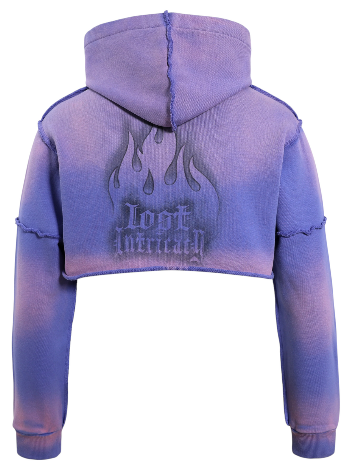 Lost Intricacy "Lavender" Crop Zip Up (Womens)