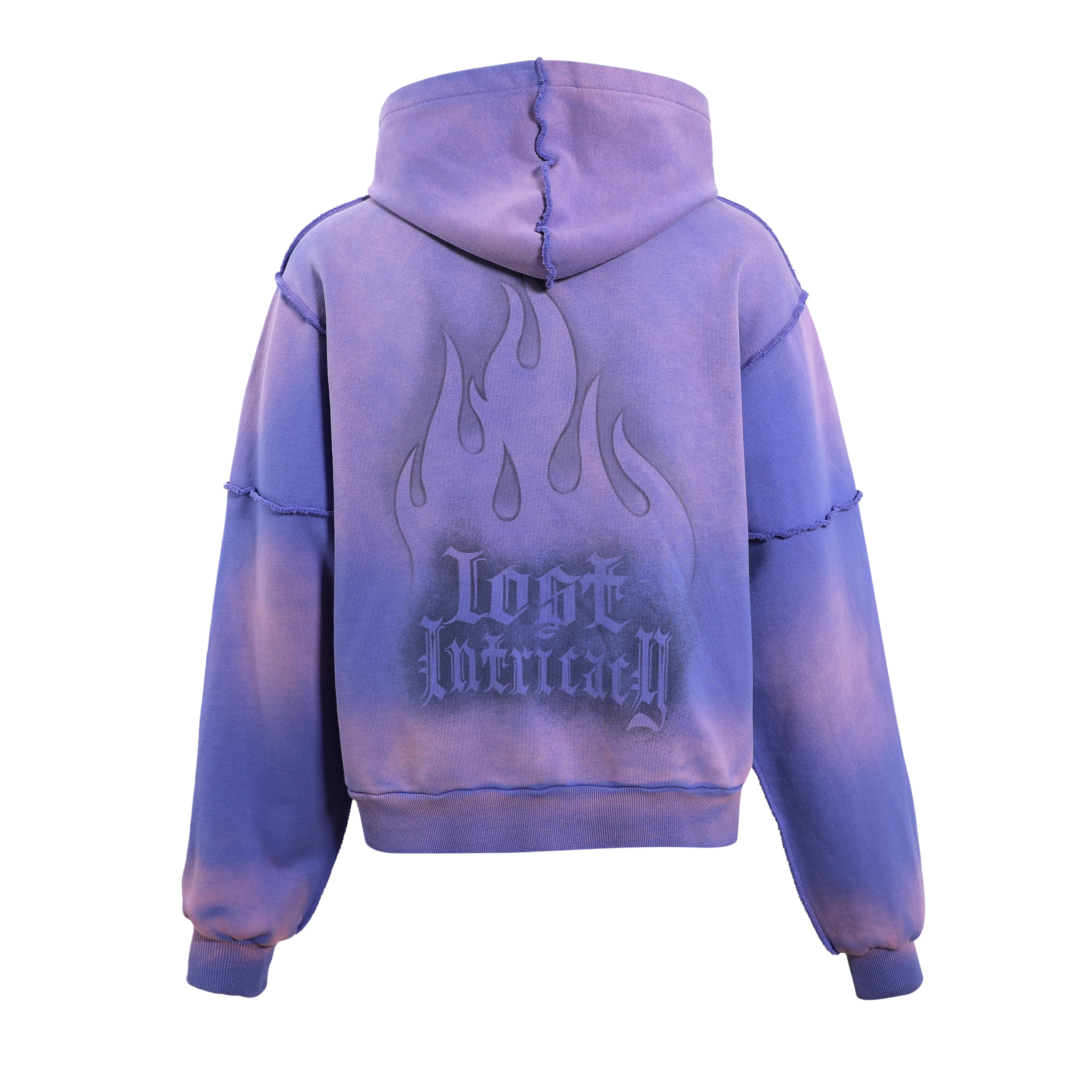 Lost Intricacy Lavender Zip Up Hoodie