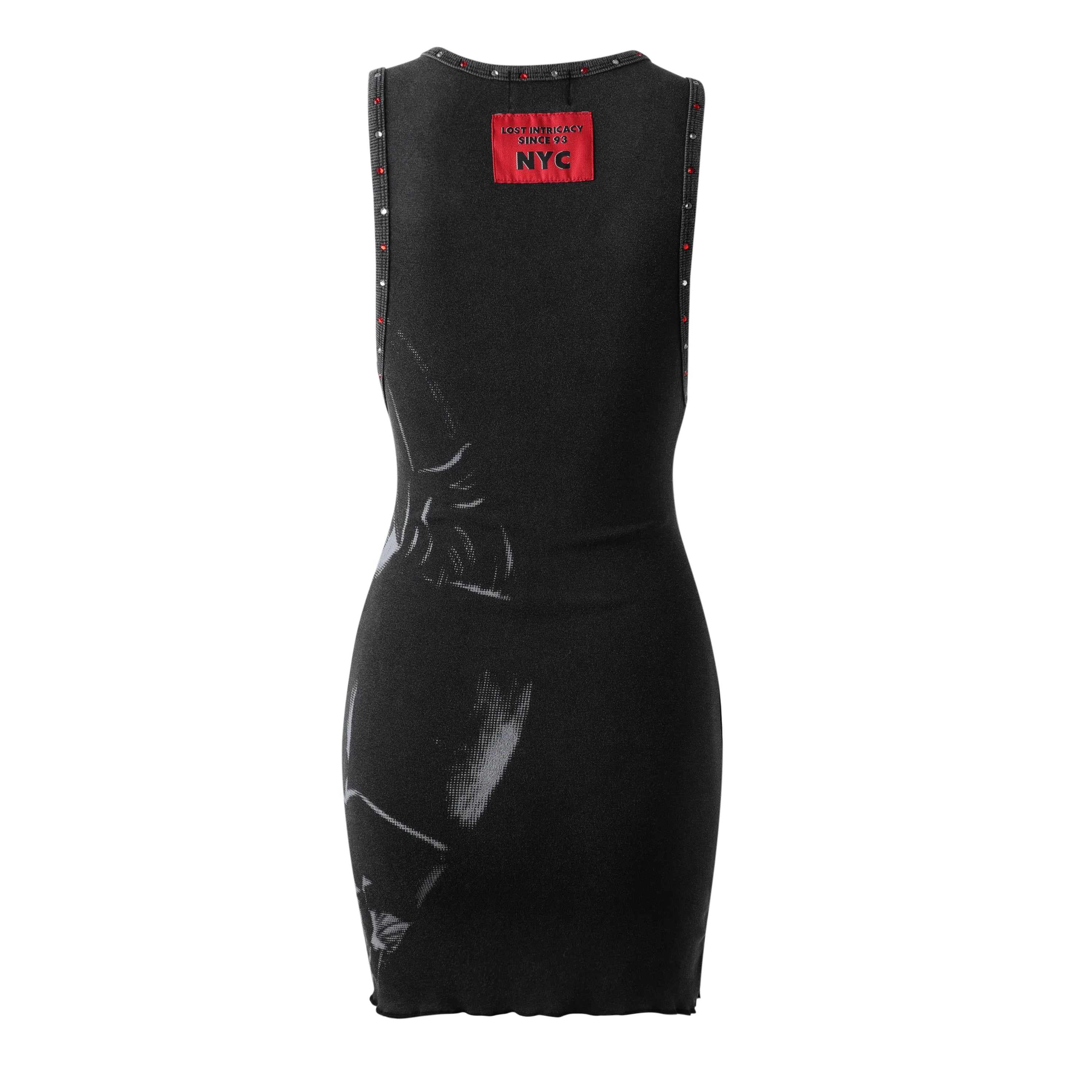 Lost Intricacy 'Broken Hearts' Black Dress