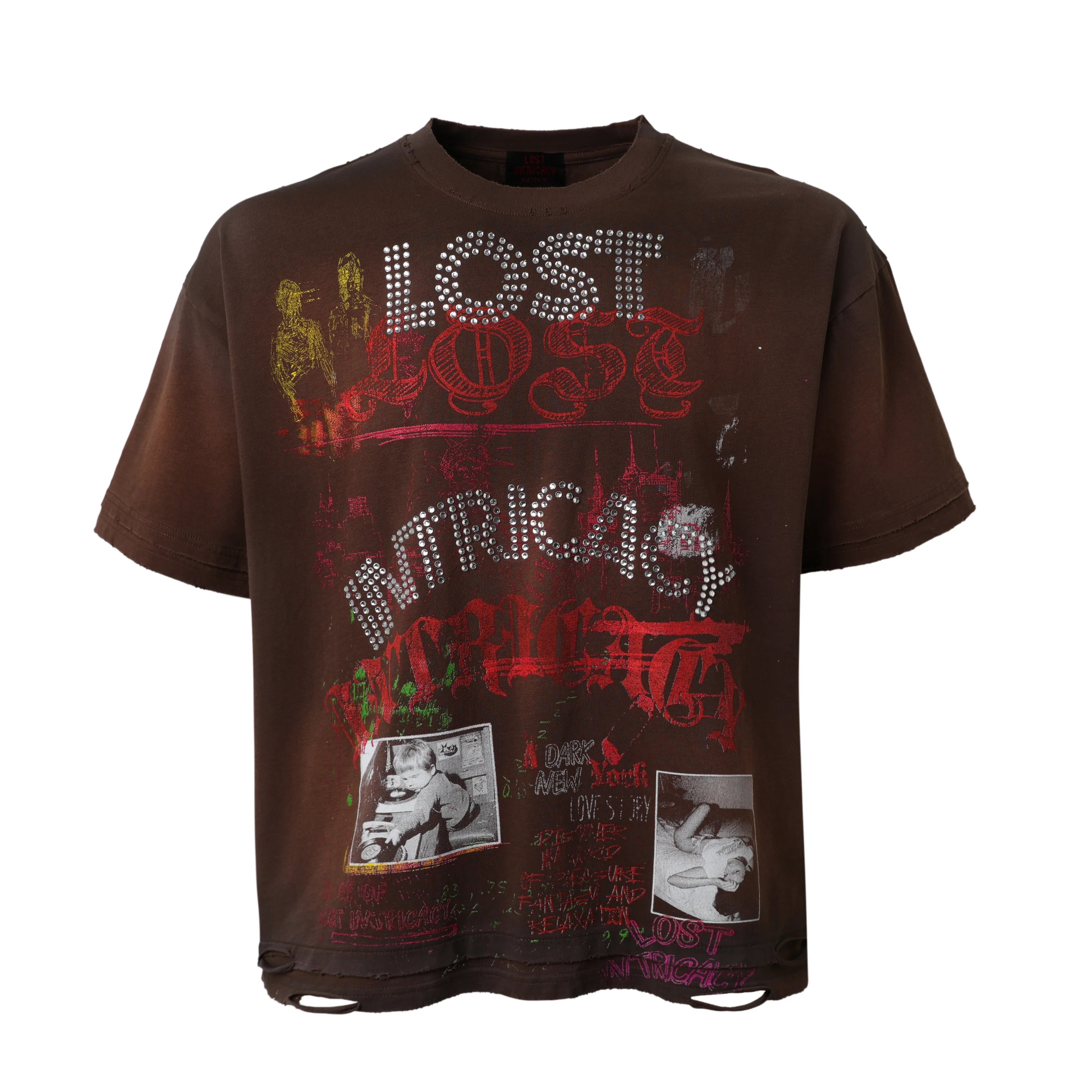 Lost Intricacy 'Decay Archive' Brown Tee