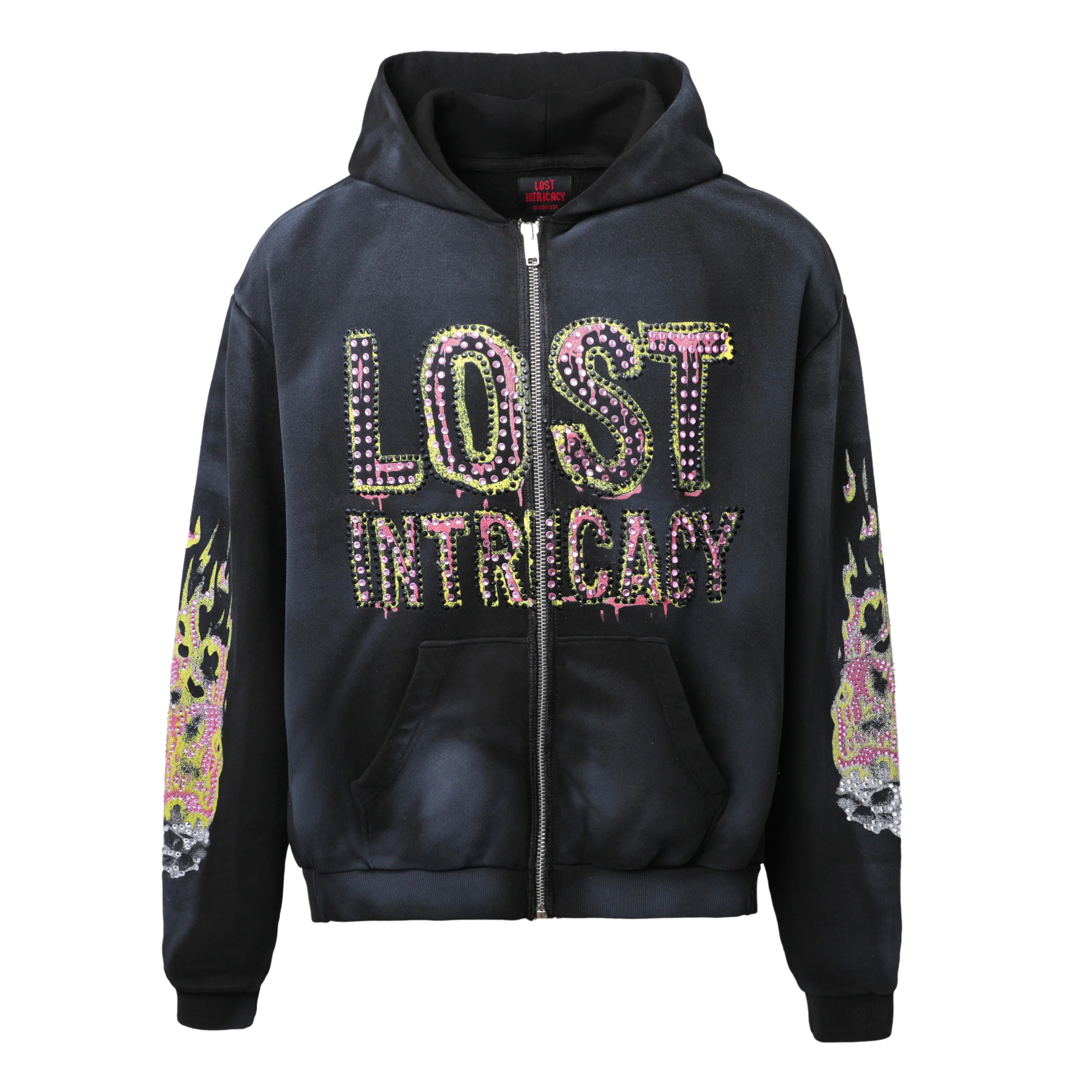 Lost Intricacy 'Half Man Half Amazing' Black Zip Up Hoodie