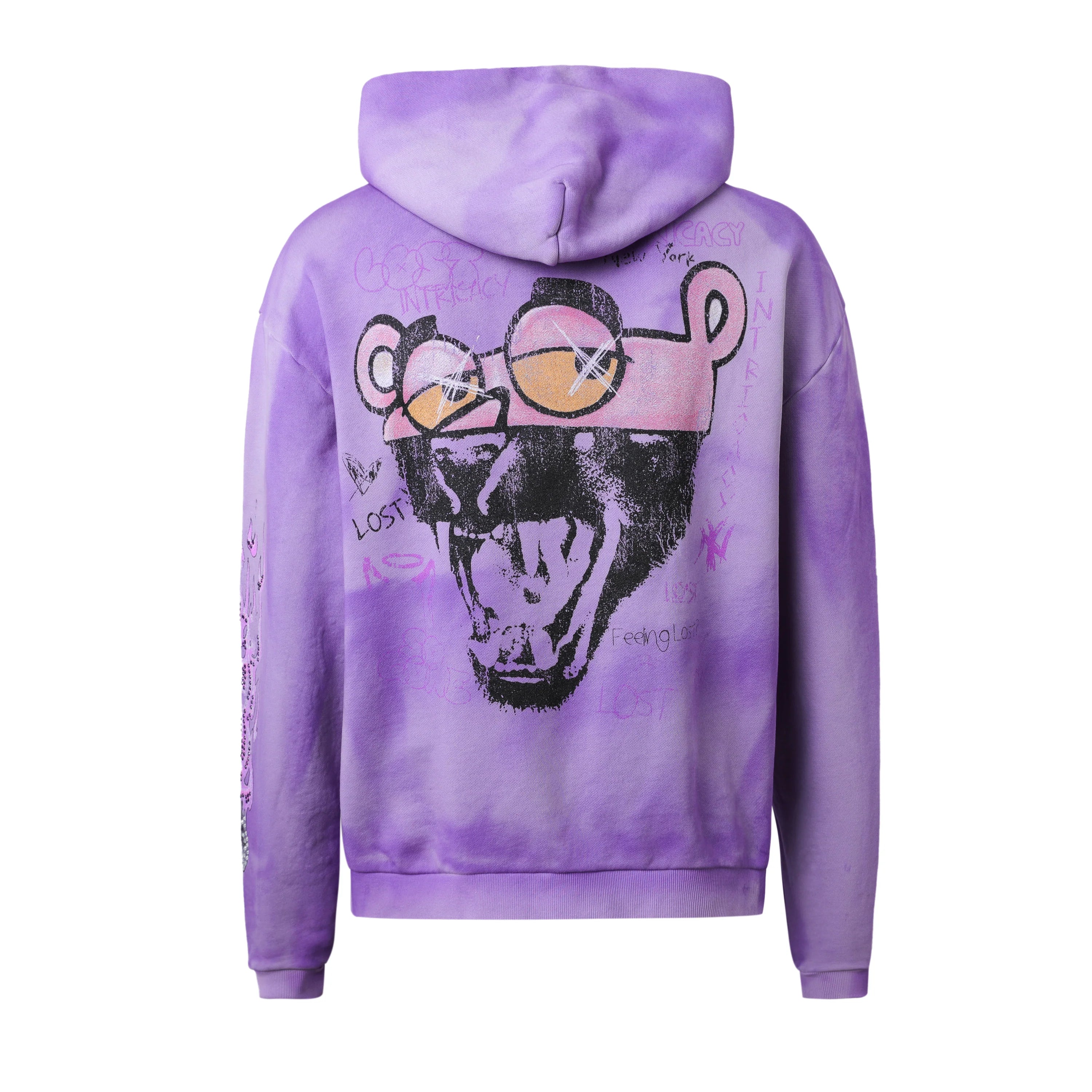Lost Intricacy 'Half Man Half Amazing' Purple Zip Up Hoodie