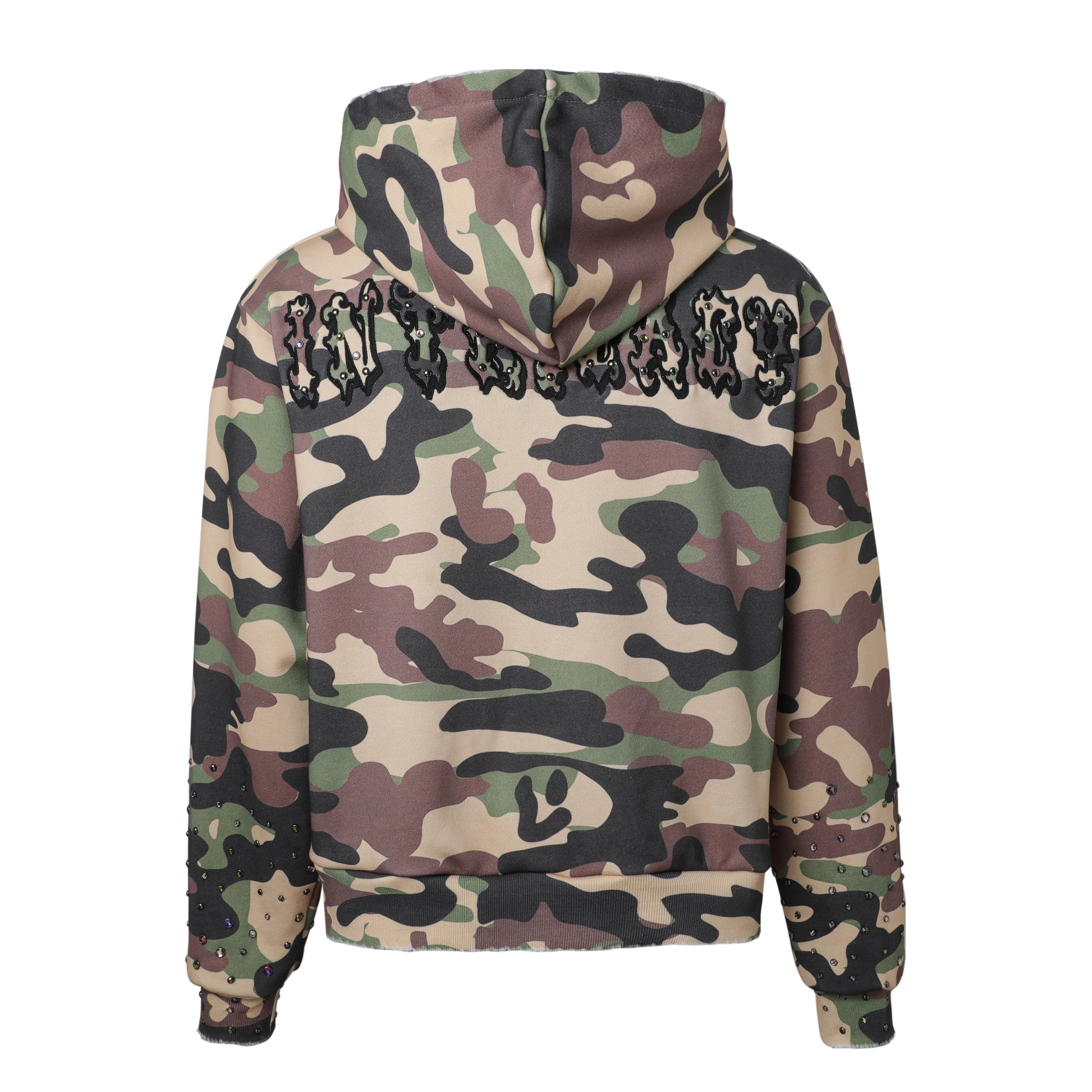 Lost Intricacy 'Jungle Camo' Camo Zip Up Hoodie