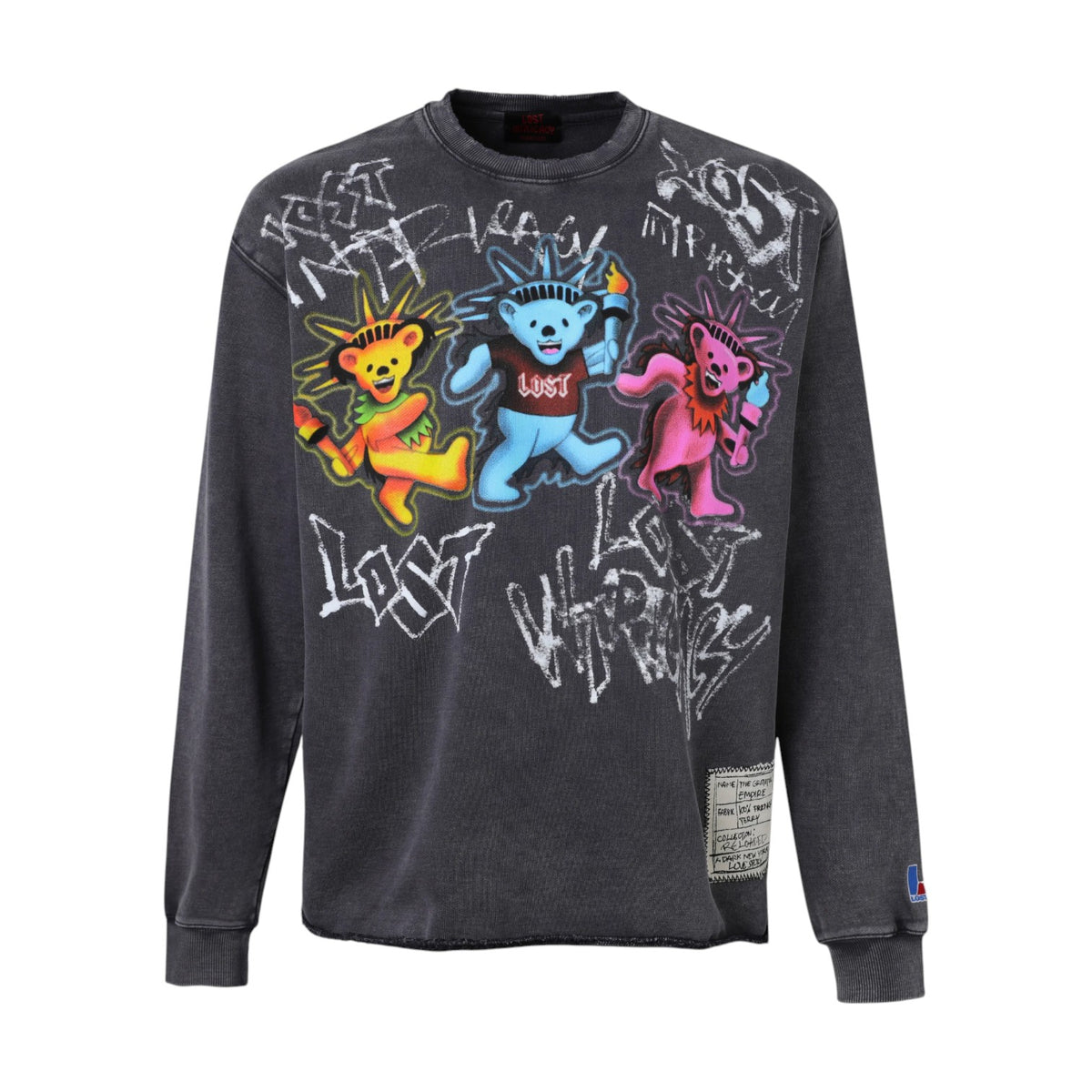 Lost Intricacy 'Lost Parade' Black Crewneck