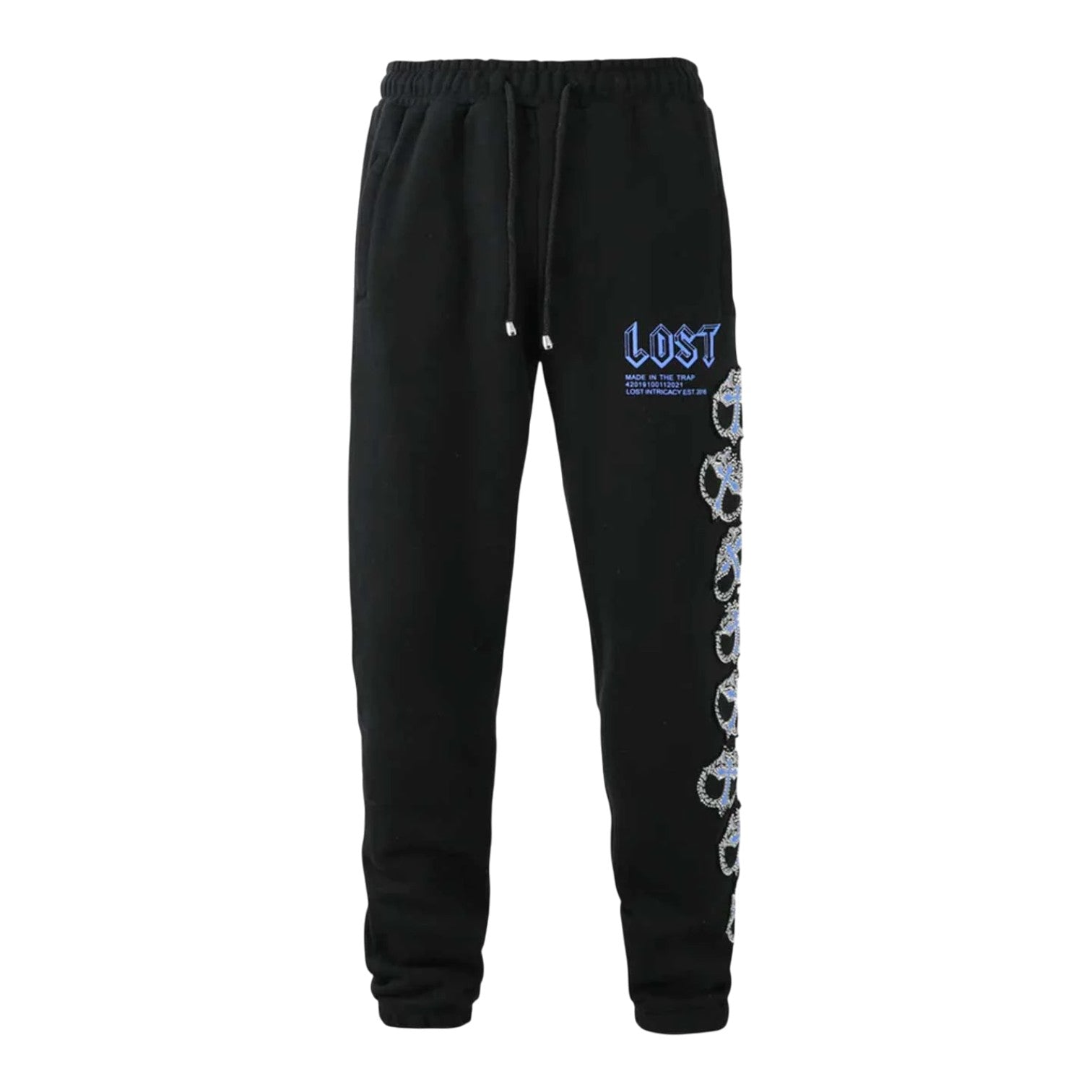 Lost Intricacy 'MITT' Black & Blue Sweats