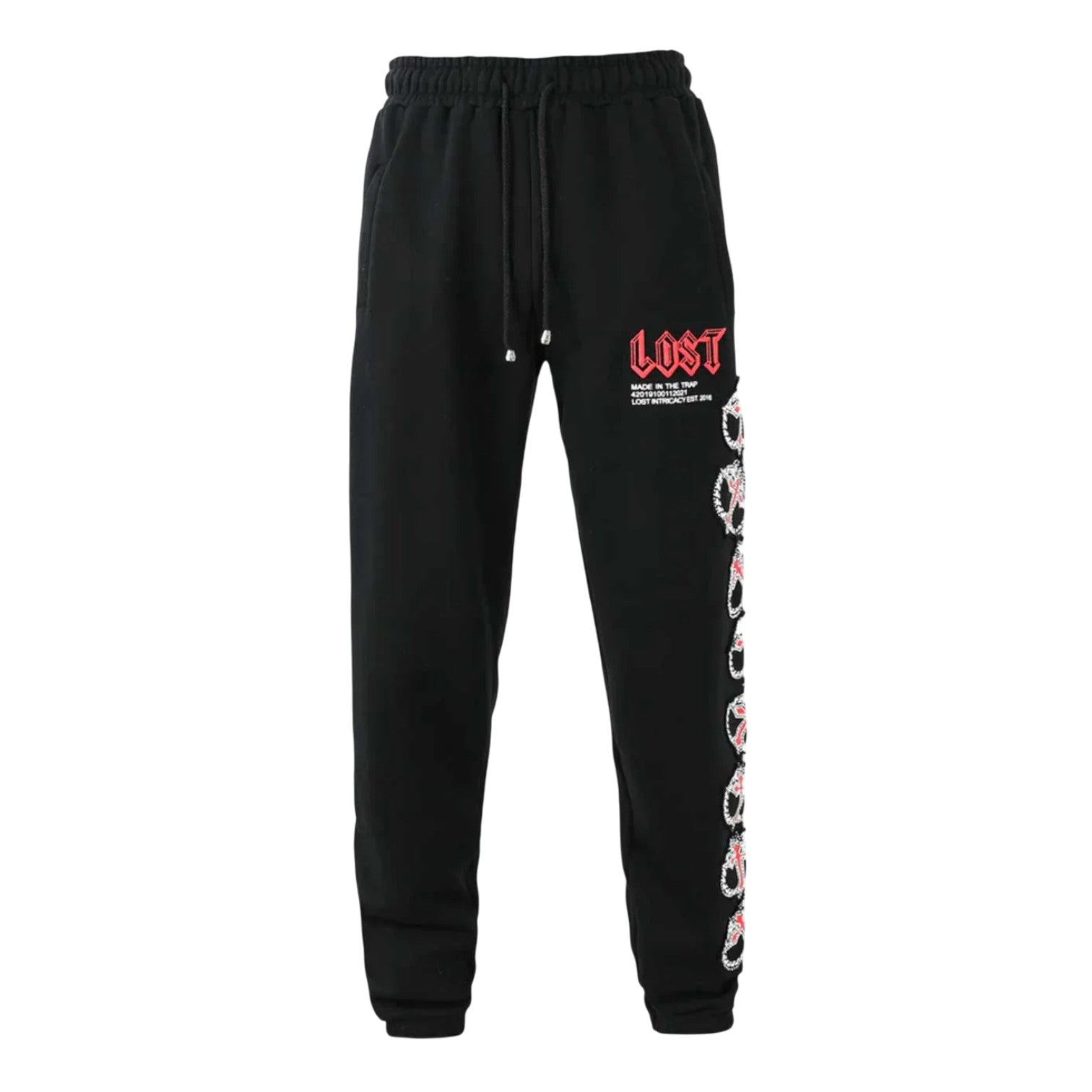 Lost Intricacy 'MITT' Black & Red Sweats