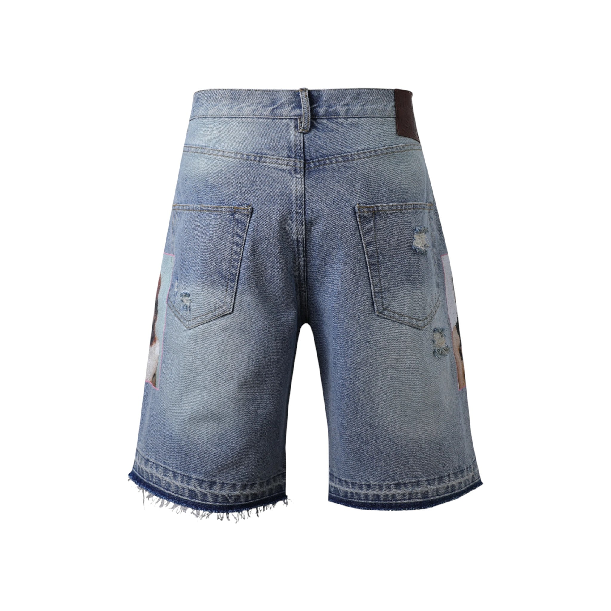 Lost Intricacy 'Mood Board' Blue Jean Shorts