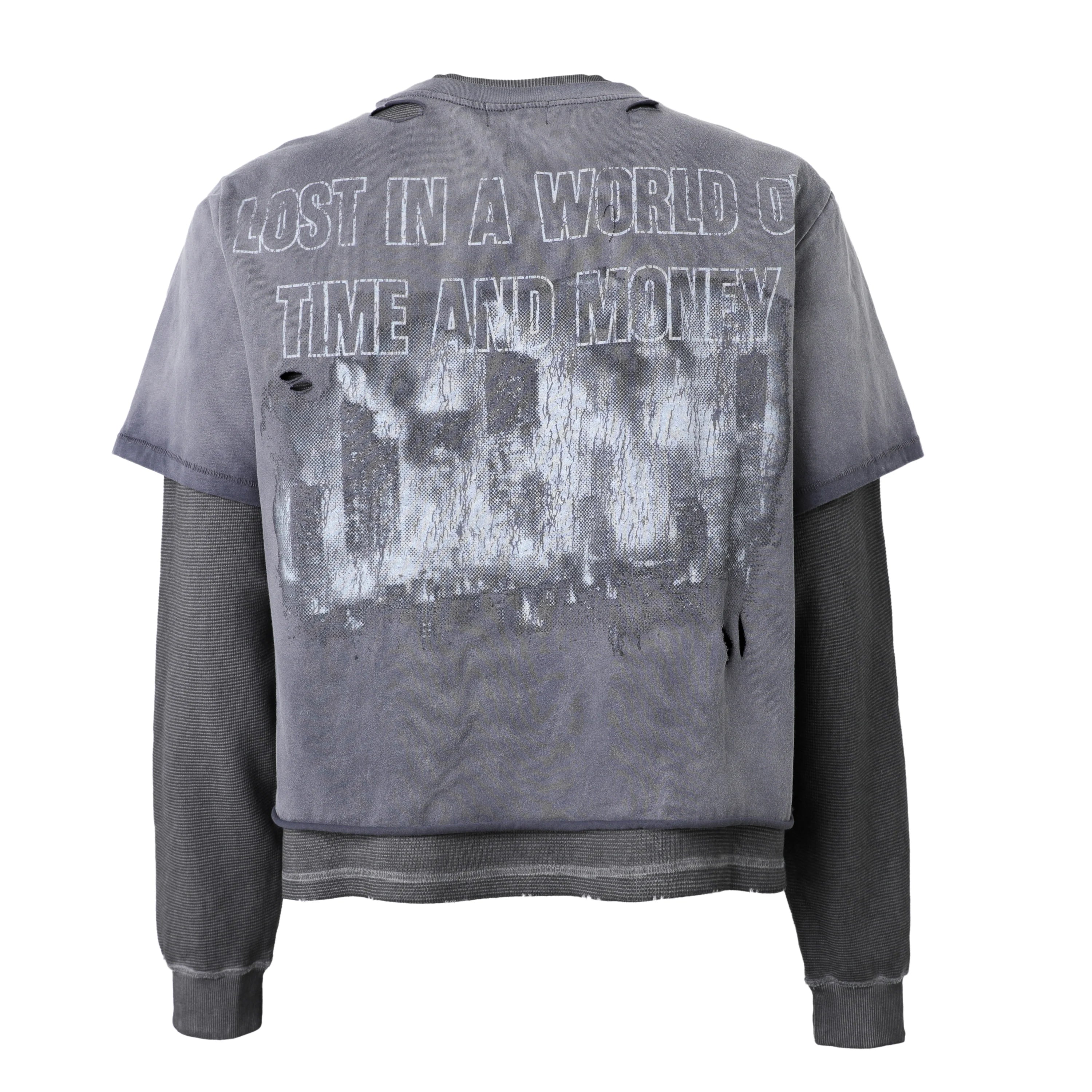 Lost Intricacy 'Oblivion' Grey LS Thermal Tee